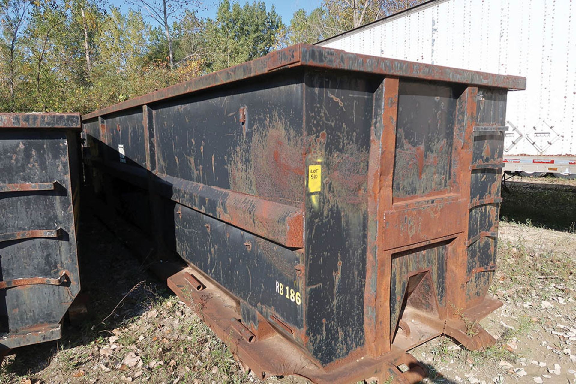 40 CU. YARD ROLL-OFF CONTAINER, RB186 ***LOCATED IN MIDLAND, MICHIGAN**