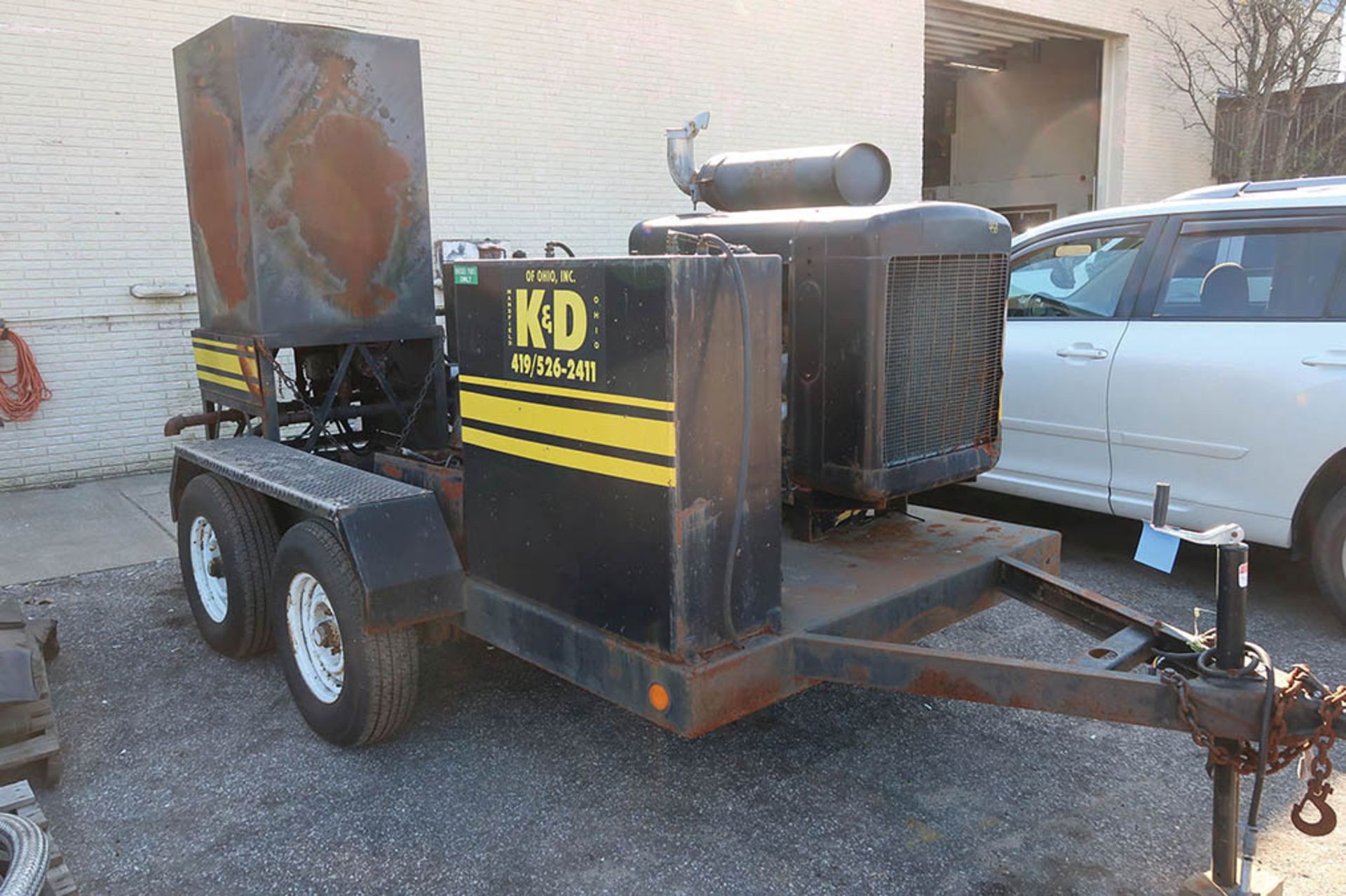 NLB MODEL 1012 DH-1 TRAILER MOUNTED DIESEL POWERED WATER BLASTER; S/N 983021, 10,000 PSI, DETROIT - Image 2 of 9