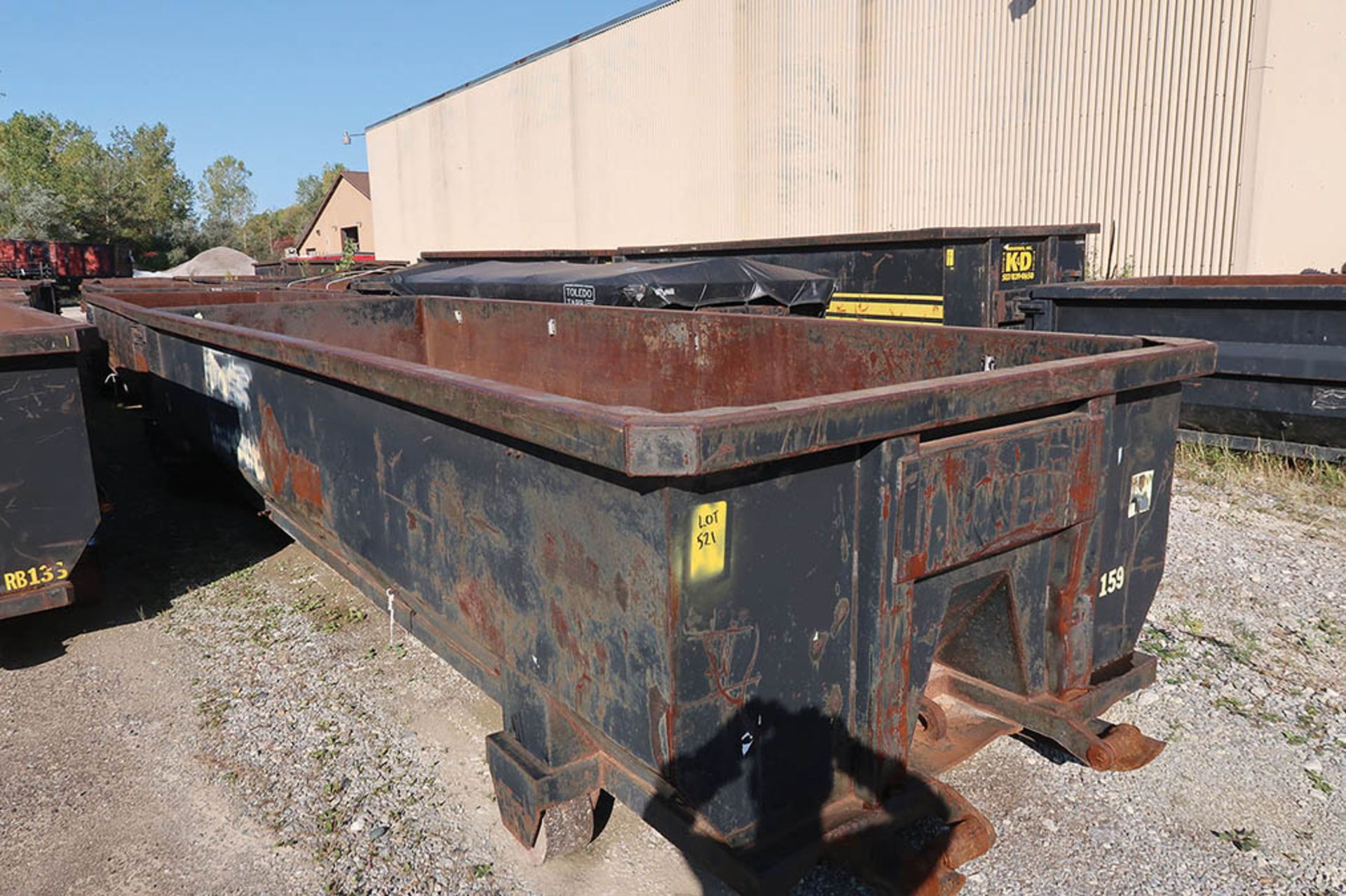 30 CU. YARD ROLL-OFF CONTAINER, RB159 ***LOCATED IN MIDLAND, MICHIGAN**