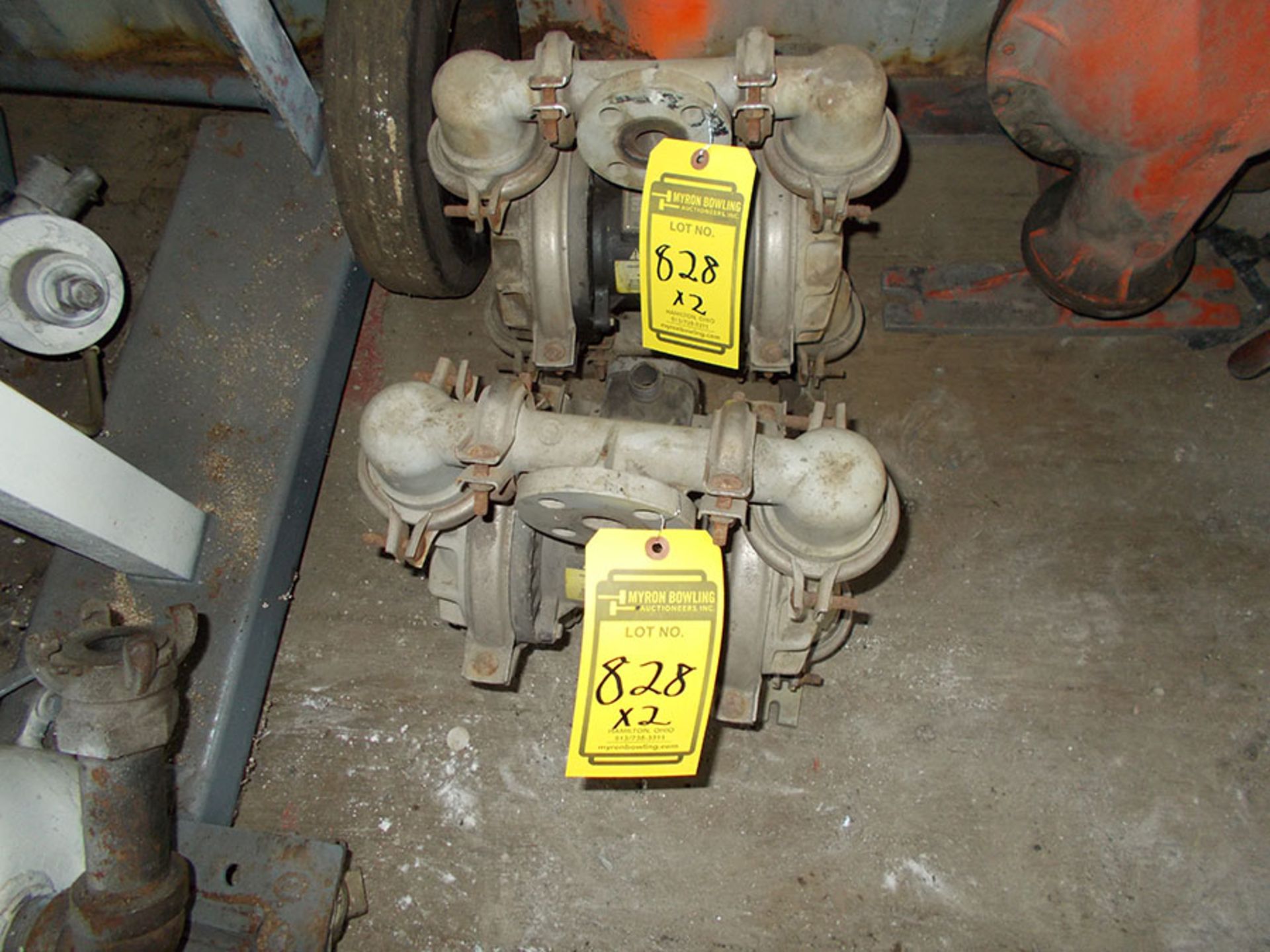 (2) SANDPIPER AIR POWERED DOUBLE DIAPHRAGM PUMPS; MODEL PB1-A ***LOCATED IN MANSFIELD, OH***