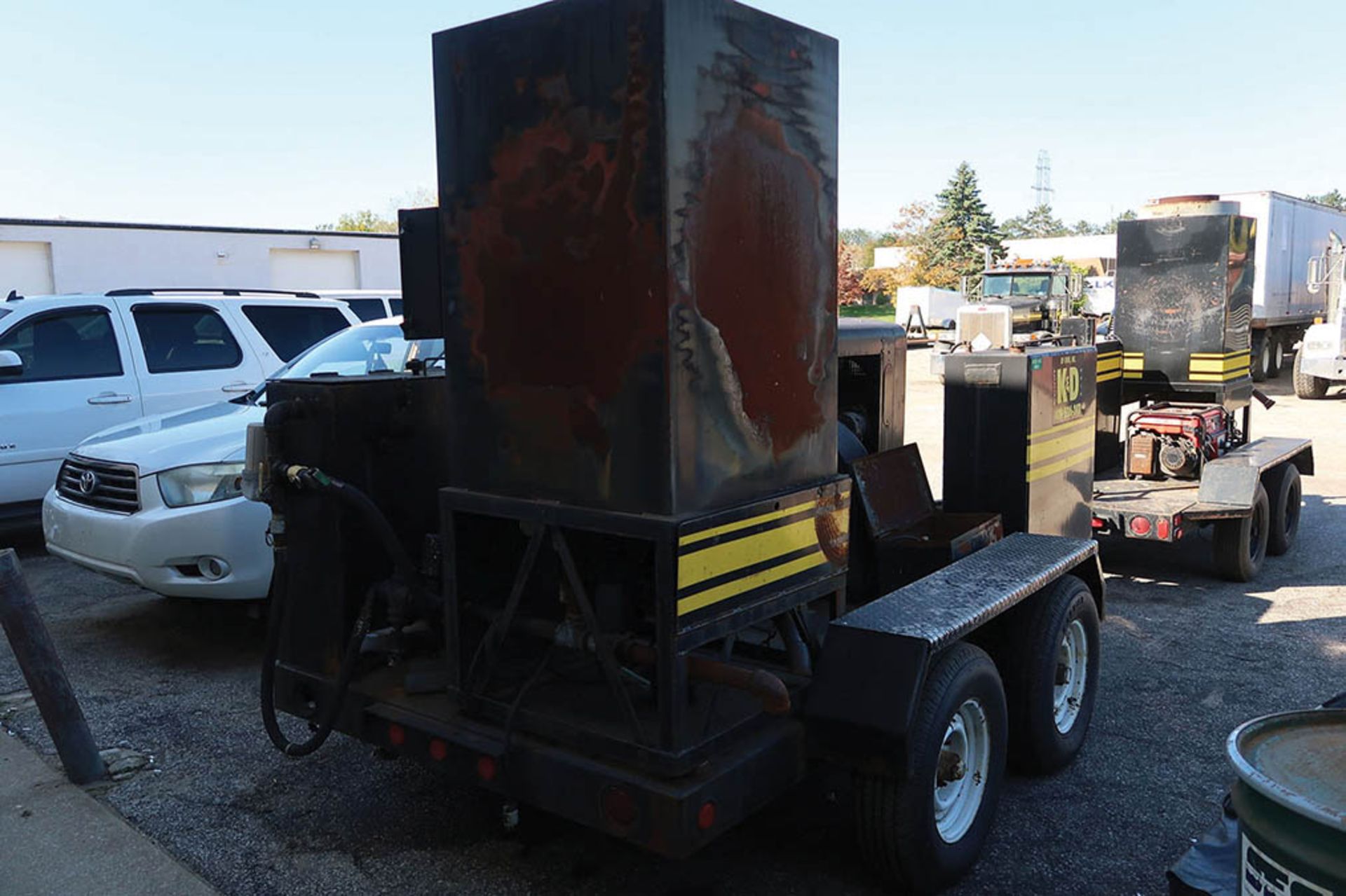 NLB MODEL 1012 DH-1 TRAILER MOUNTED DIESEL POWERED WATER BLASTER; S/N 983021, 10,000 PSI, DETROIT - Image 3 of 9