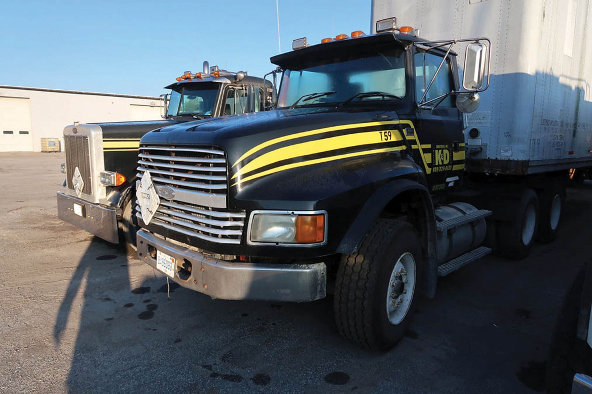 1996 FORD LTL9000 T/A TWIN SCREW SEMI-TRUCK; VIN # 1FTZA99W6TVA08854, EATON FULLER TRANS, CAT 3406