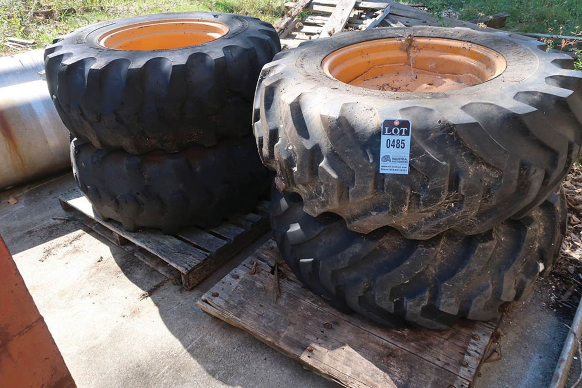 (4) BACKHOE TIRES ***LOCATED IN MIDLAND, MICHIGAN**