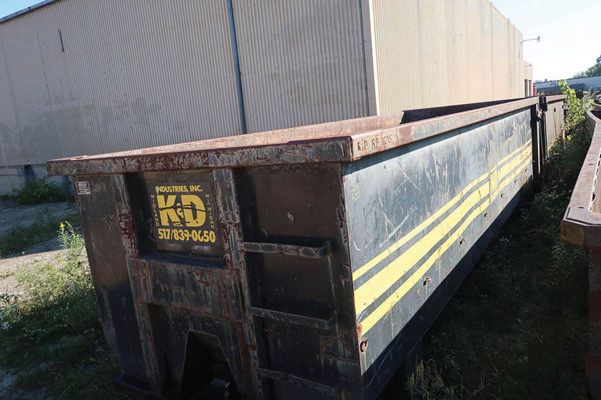 35 CU. YARD ROLL-OFF CONTAINER, RB215 ***LOCATED IN MIDLAND, MICHIGAN**