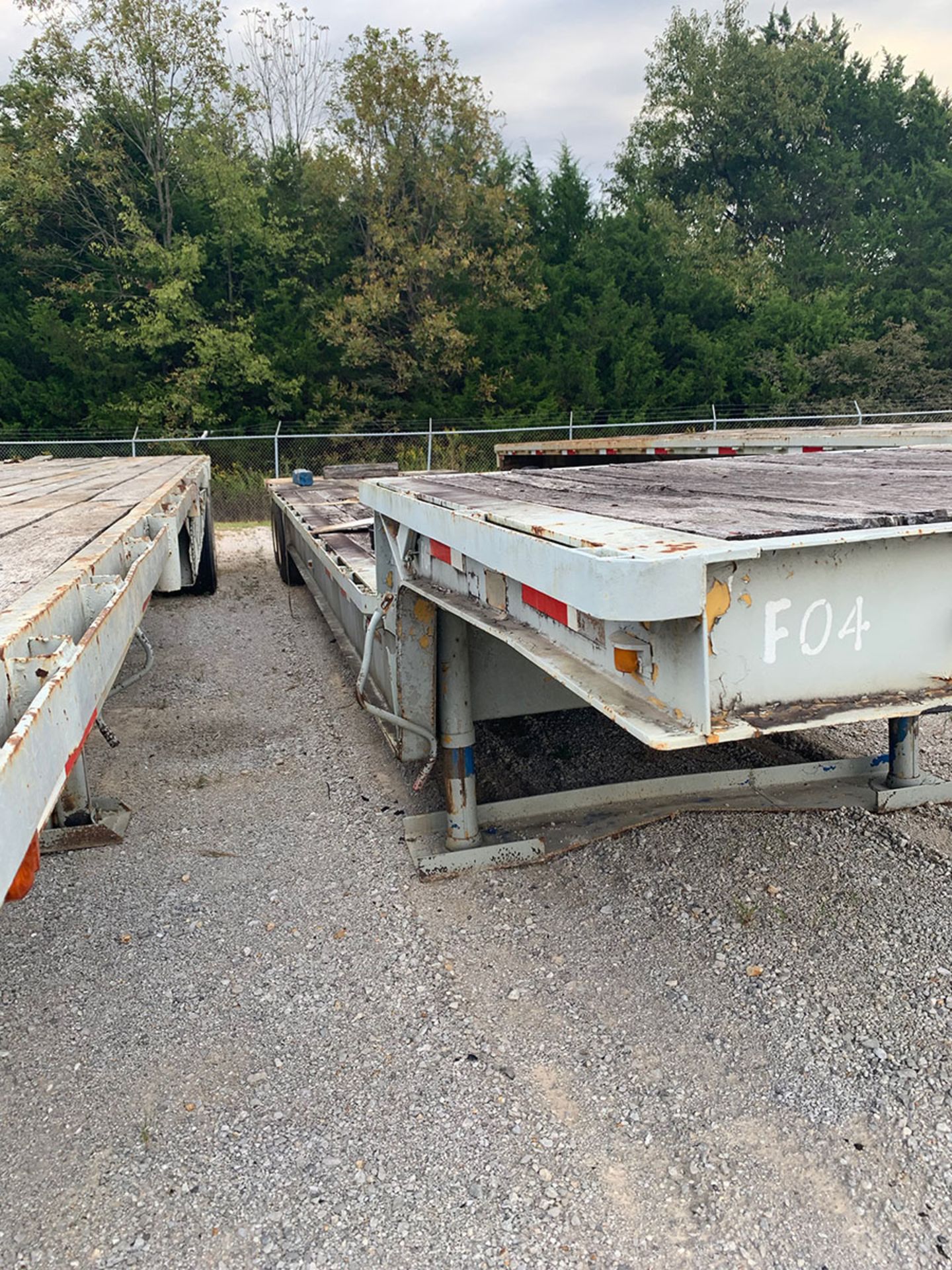 LOAD CRAFT 40' T/A DROP DECK TRAILER MODEL PSD-30-S, SPRING SUSPENSION, WOOD DECK