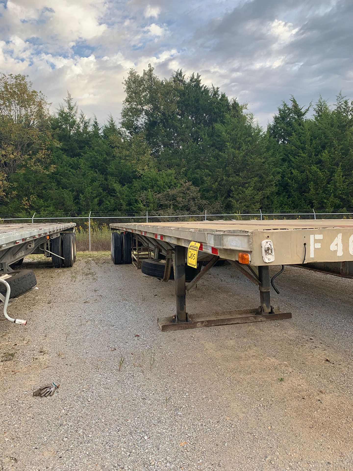 DORSEY 48' ALUMINUM FLATBED TRAILER, T/A, ALUMINUM DECK, AIR RIDE SUSPENSION