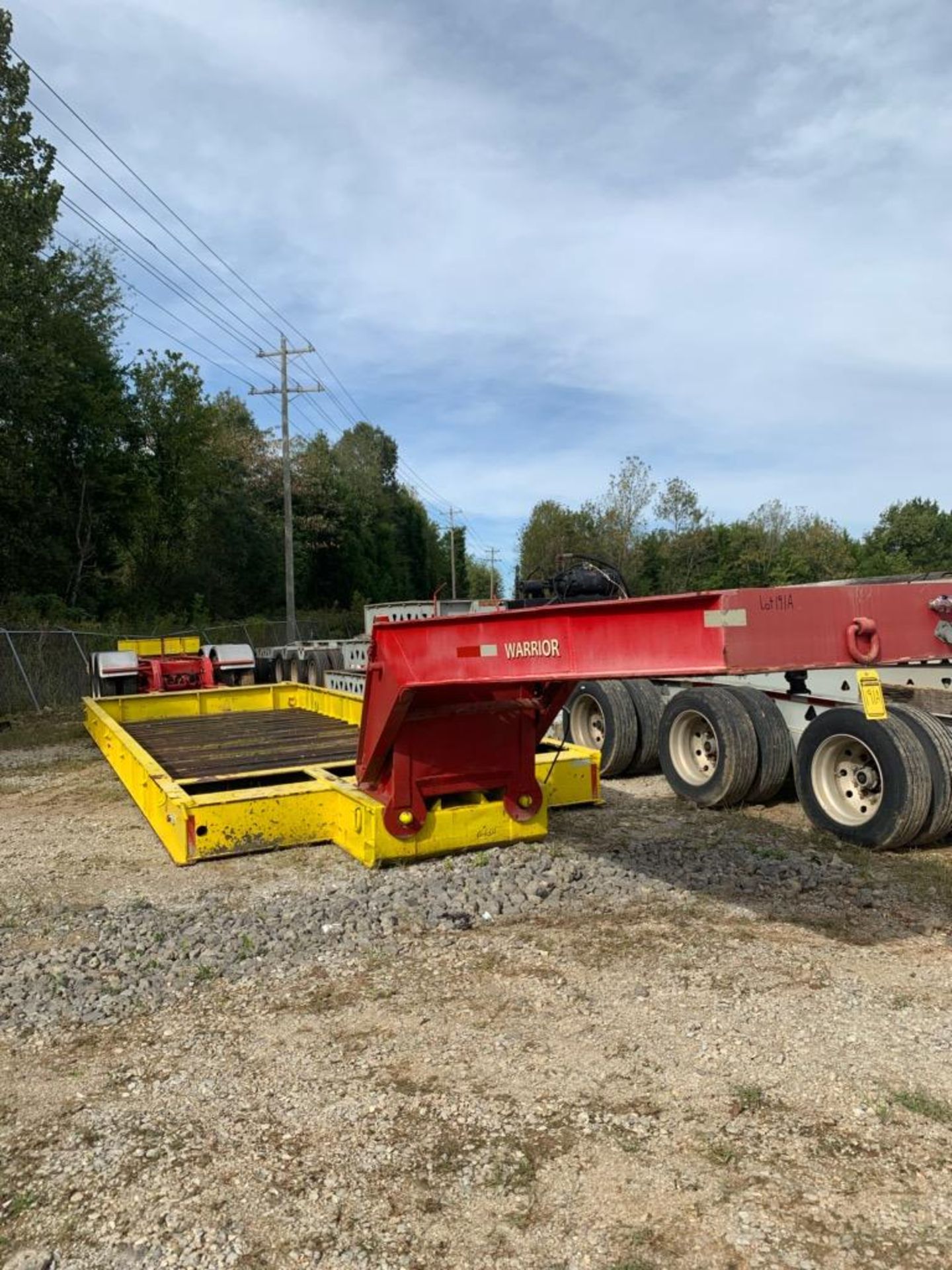 WARRIOR 12' X 40' RGN TRAILER, T/A, AIR RIDE SUSPENSION, VIN# 175428, MODEL FNR40FT - Image 2 of 2