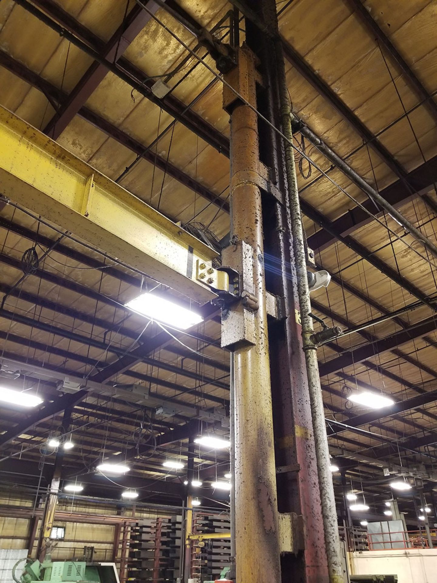 1/2 TON COLUMN MOUNTED JIB CRANE WITH COFFING ELECTRIC CABLE HOIST WITH PENDANT CONTROL - Image 5 of 7