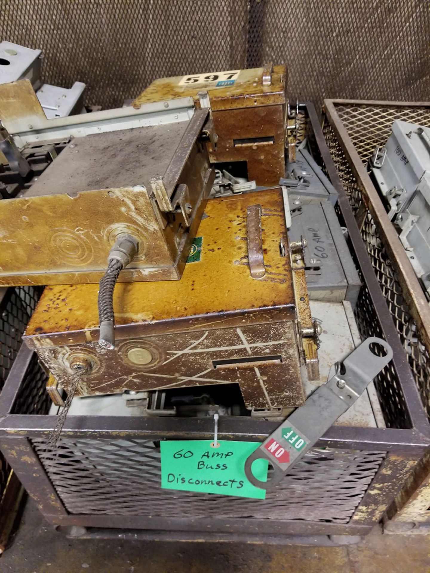 LOT OF ASSORTED ELECTRICAL BOXES AND BUCKETS AND PALLET OF FUSES - Image 9 of 13