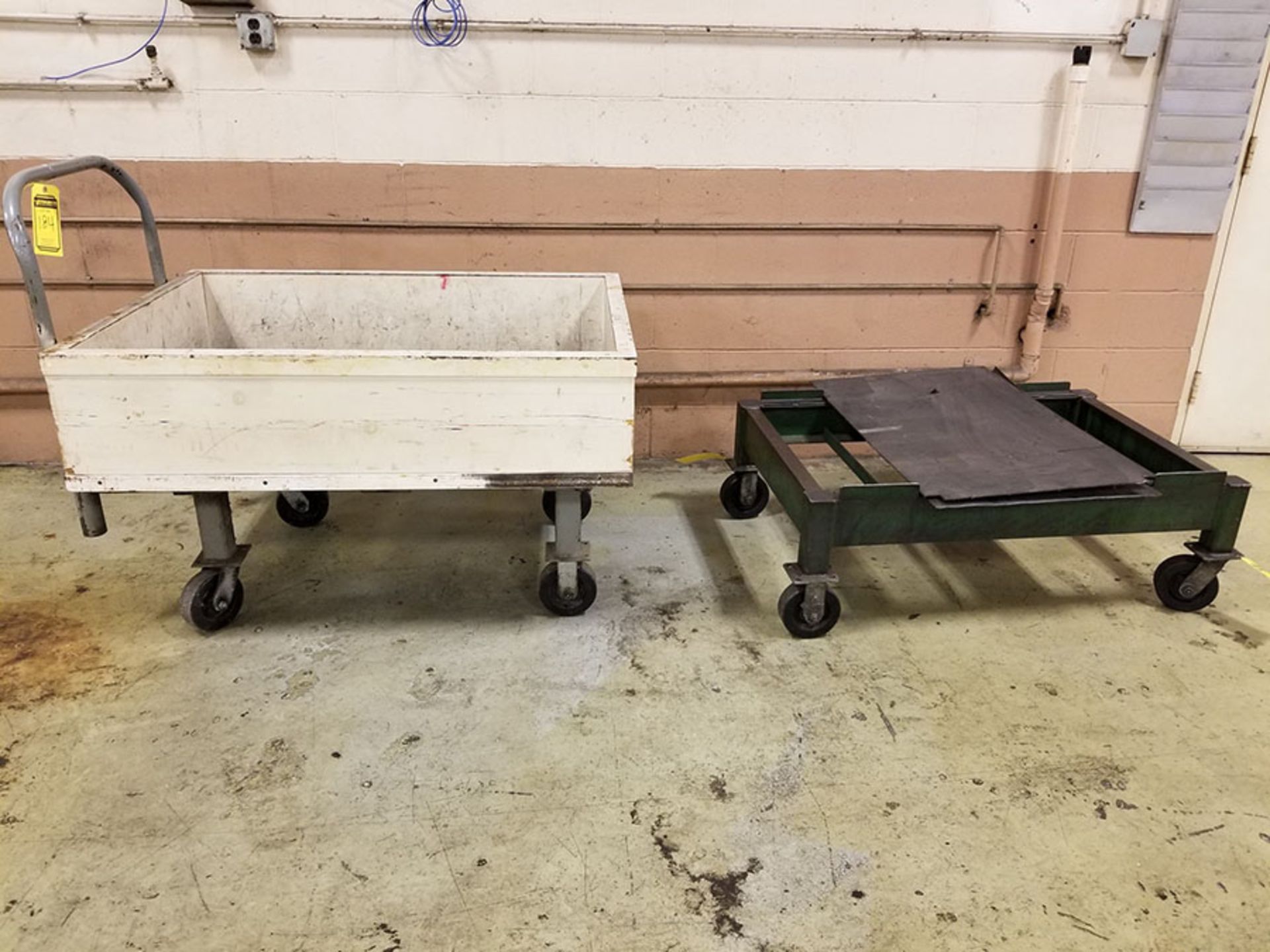 (2) ROLLING METAL CARTS