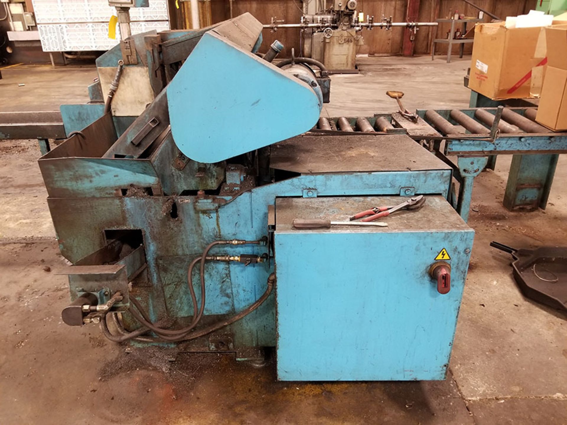 DOALL HORIZONTAL HYDRAULIC BANDSAW, MODEL C-3300 NC, 161’‘ BAND LENGTH, S/N 521-97202, 2' X 10' - Image 10 of 12