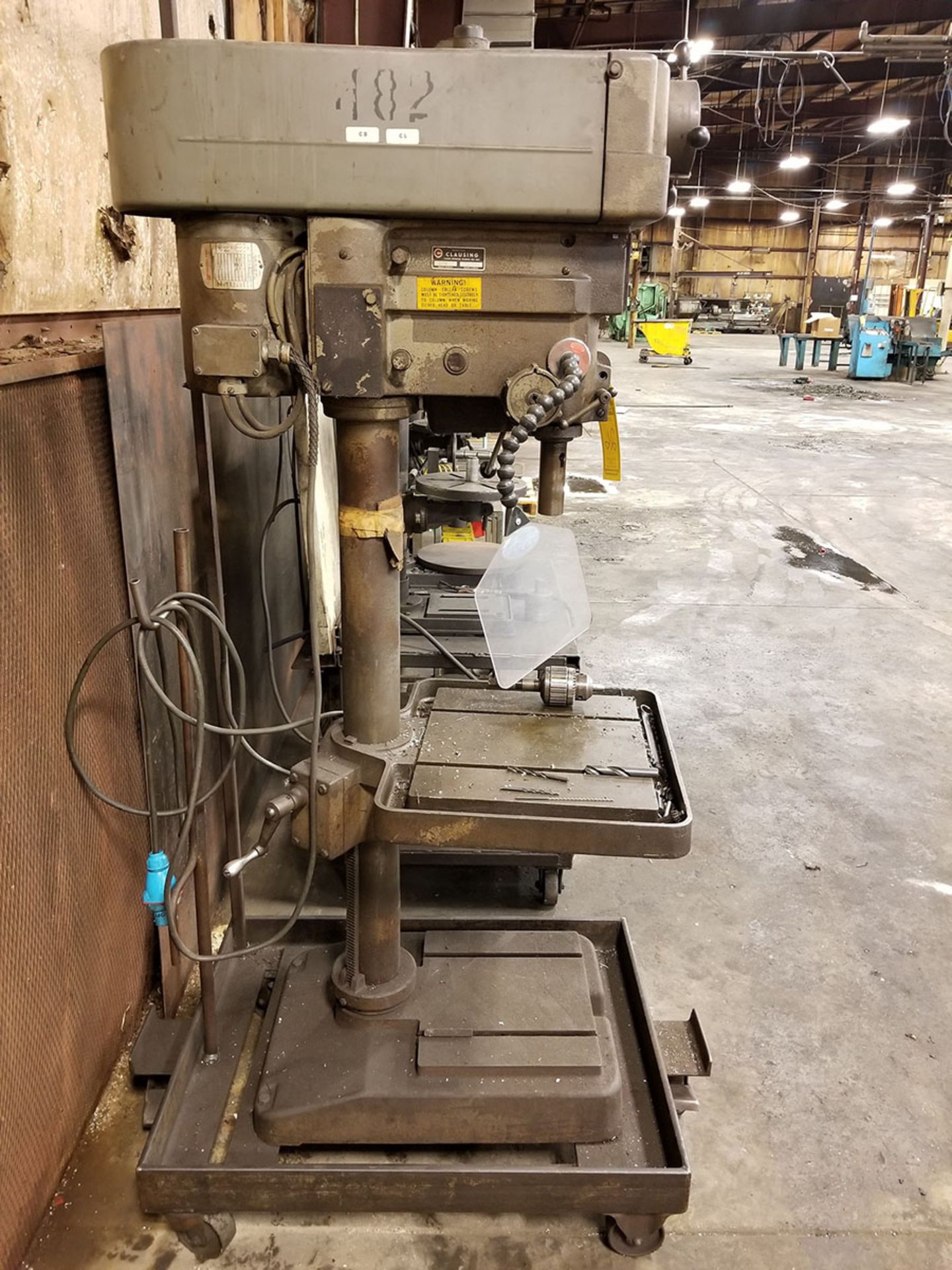 CLAUSING VERTICAL DRILL PRESS,  MODEL 2275, S/N 523549, .012 REV FEED, 7’‘ VERTICAL TRAVEL, 1’‘ - Image 3 of 6