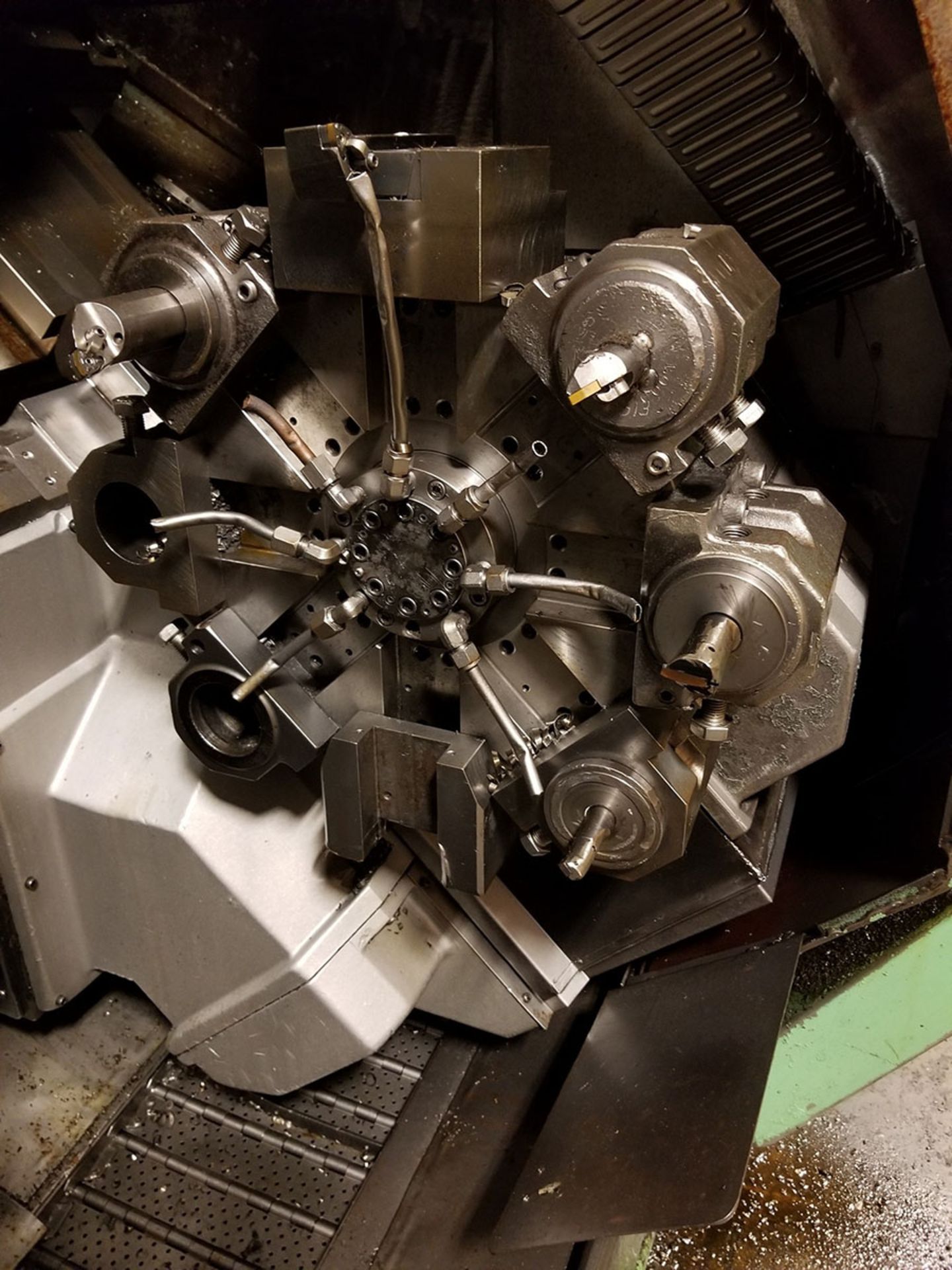 OKUMA LC40-S HORIZONTAL CNC LATHE, DUAL TURRETS @ 12-TOOL & 8-TOOL POSITIONS, 12’‘ SPINDLE, DRO - Image 7 of 13