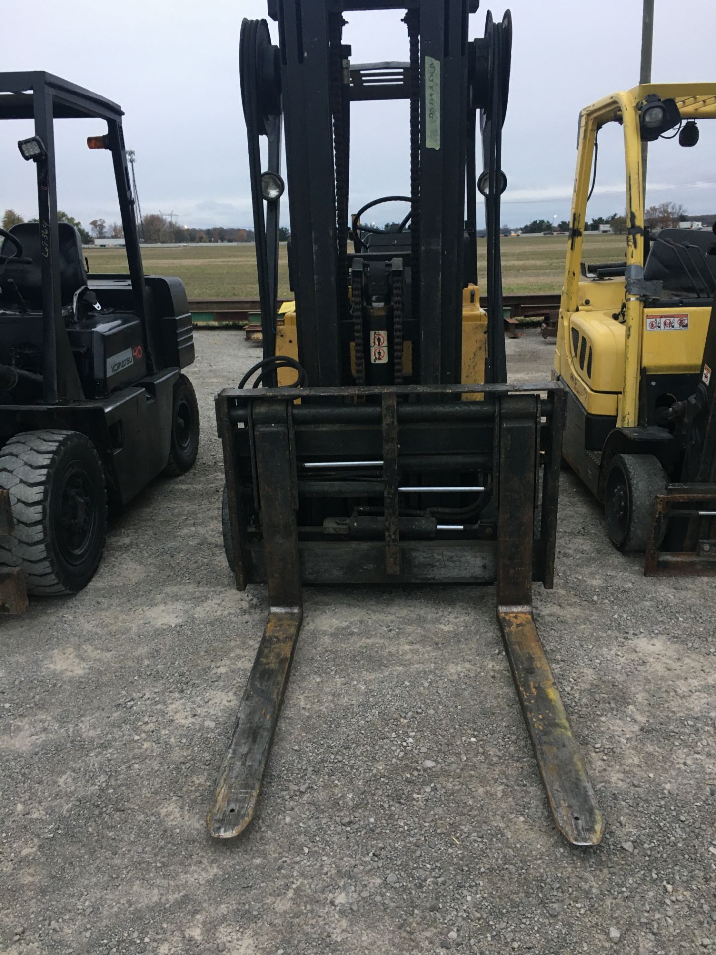 CAT 10,000 LB. CAPACITY FORKLIFT, MODEL T120C, LP, 3-STAGE MAST, POWER FORK POSITION, CUSHION TIRES - Image 2 of 2