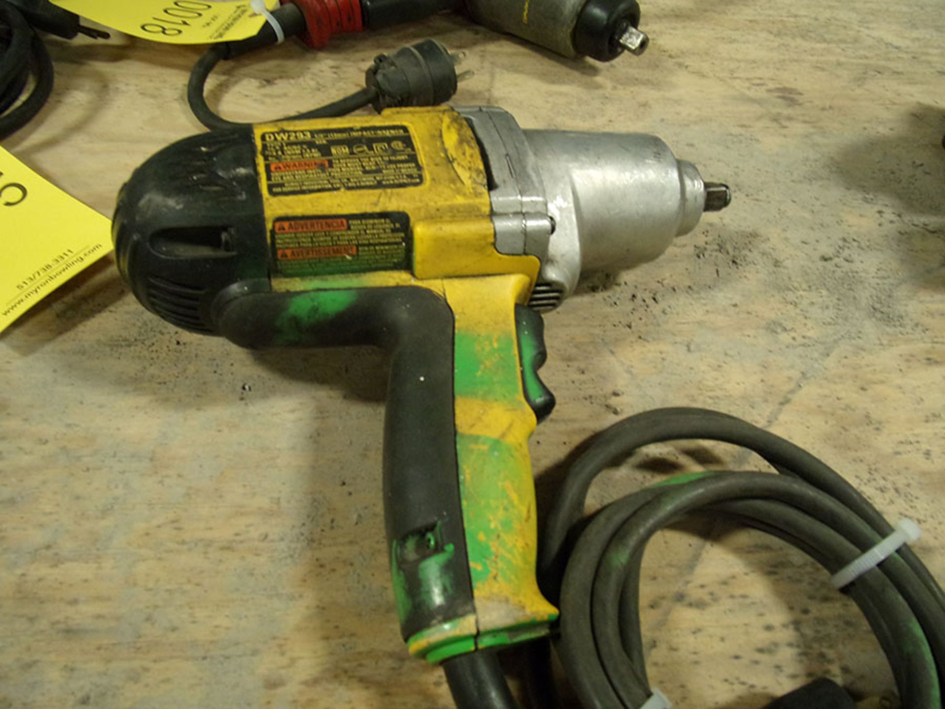 DEWALT 1/2'' IMPACT WRENCH; MODEL DW293, 120-VOLT