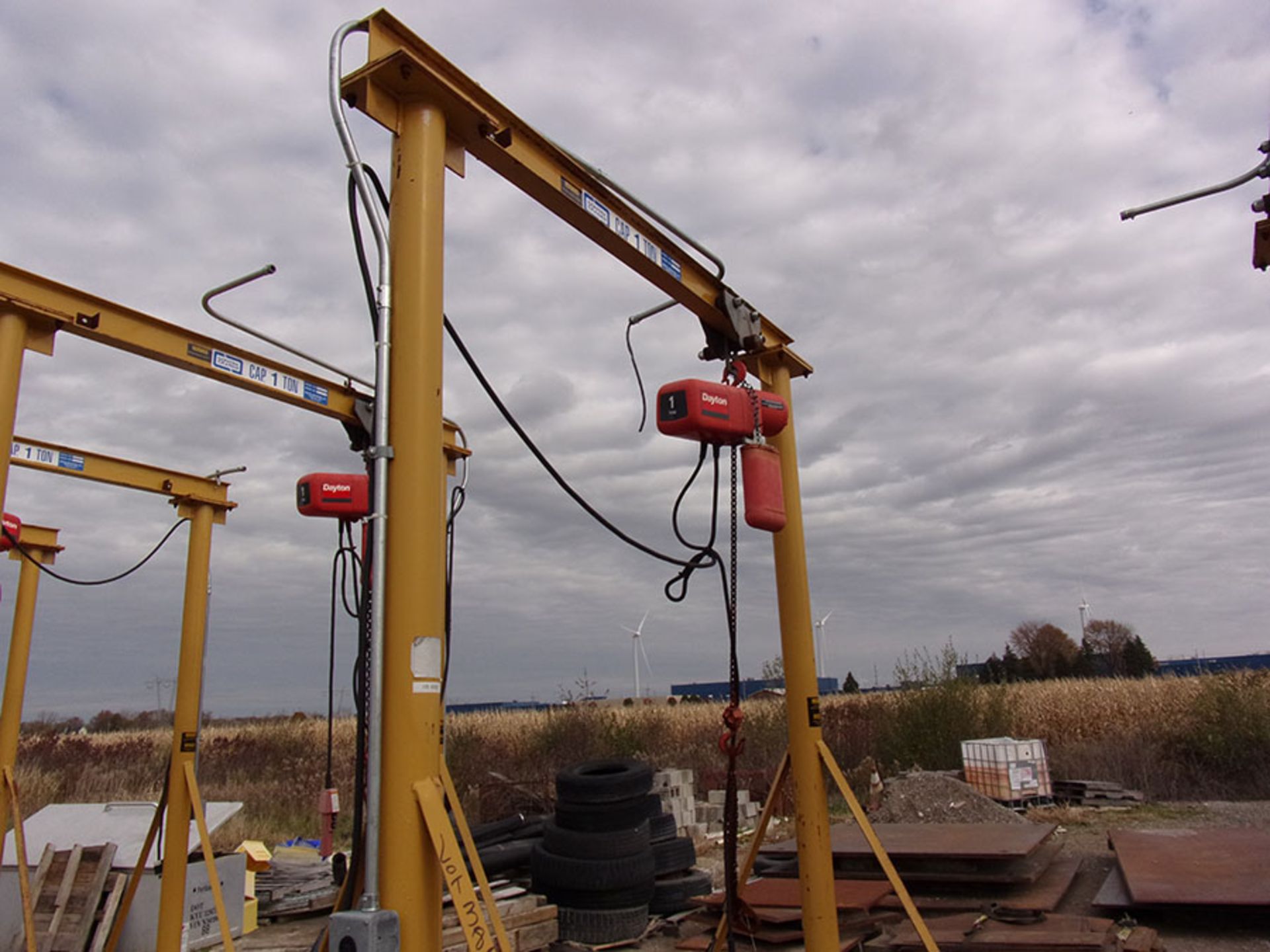 ROLLING A-FRAME WITH DAYTON 1-TON PENDANT CONTROL