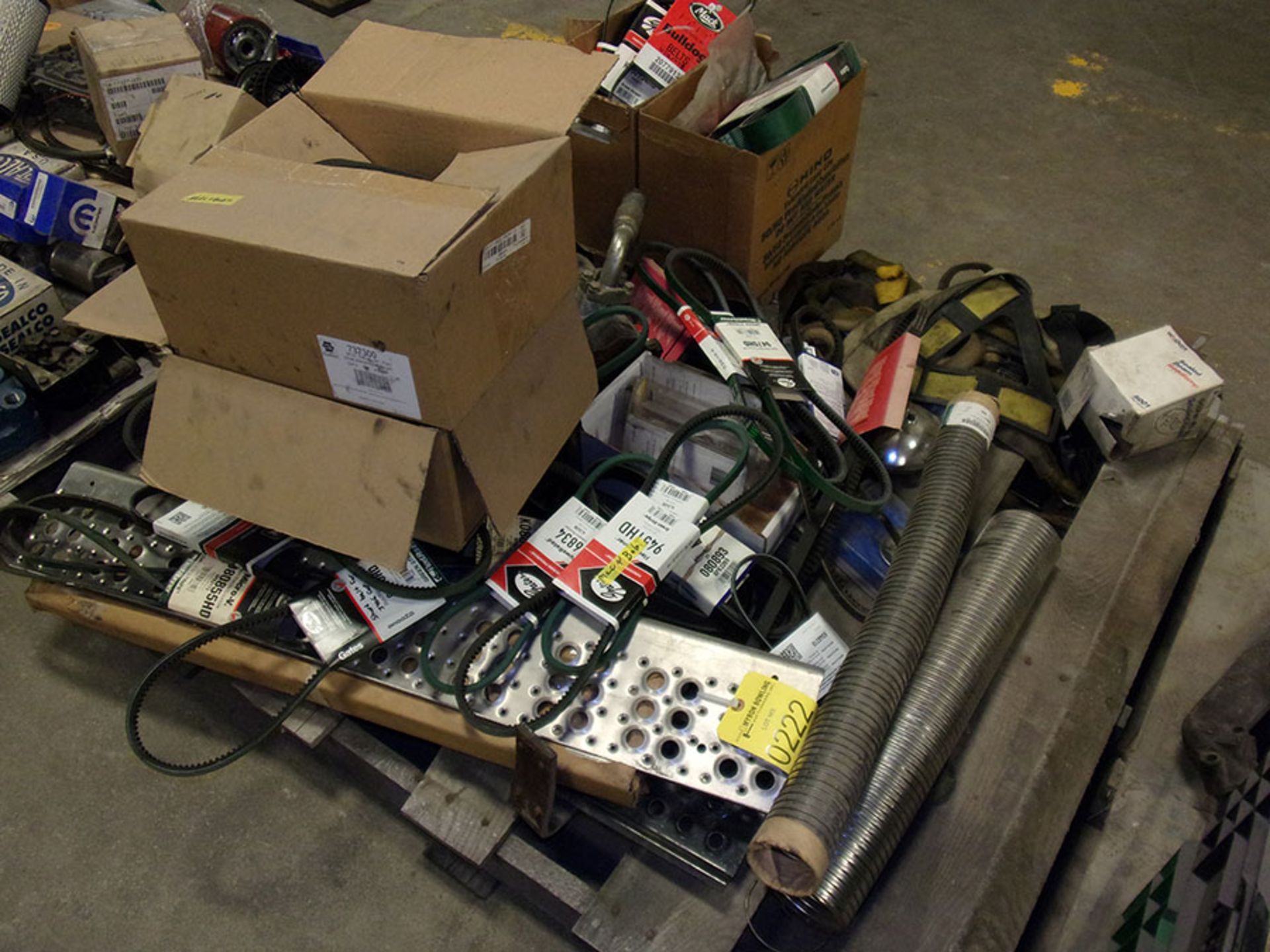 SKID OF MISC. PARTS & BELTS - Image 2 of 2