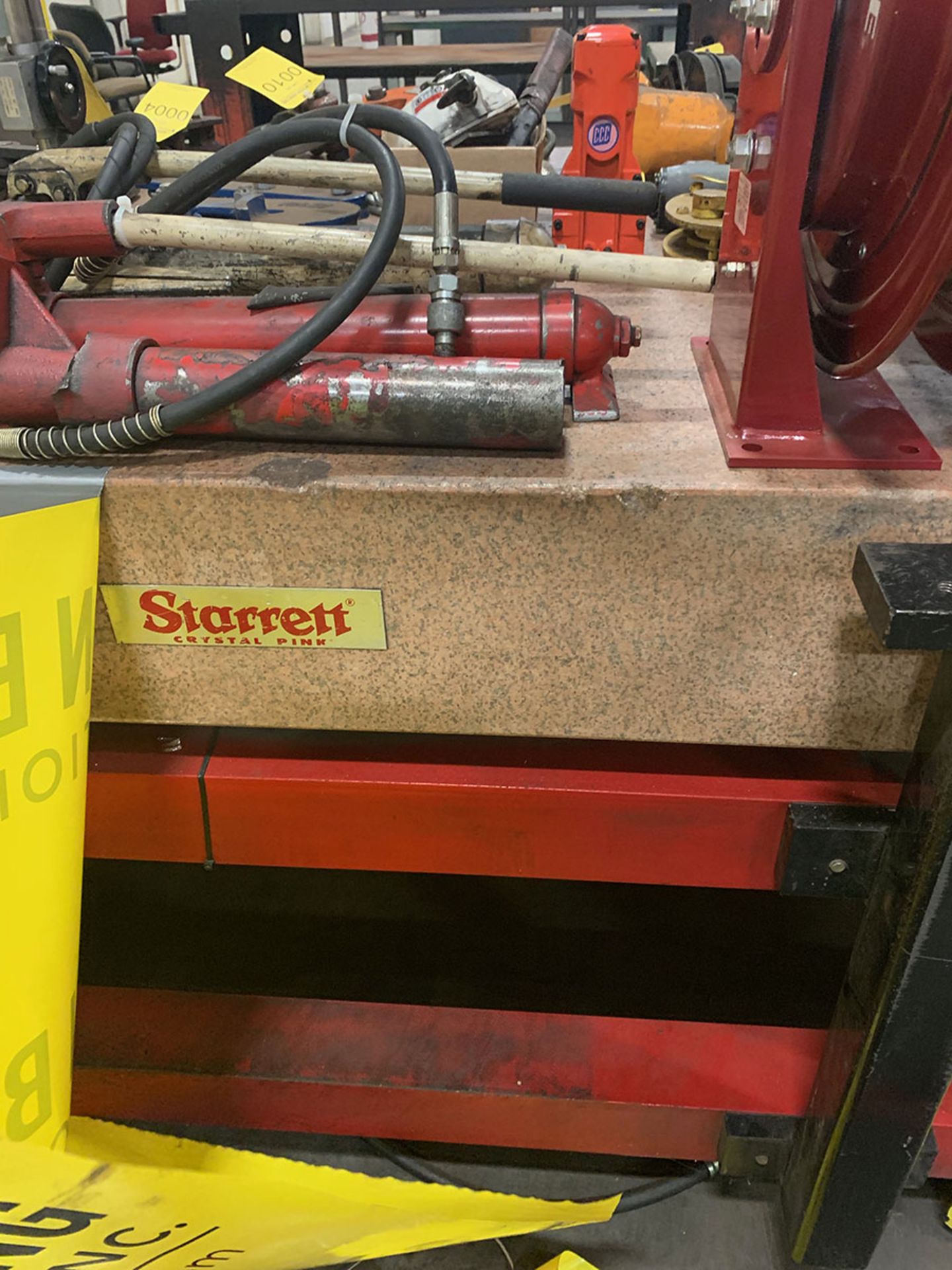 STARRETT 72'' X 48'' X 8'' GRANITE SURFACE PLATE