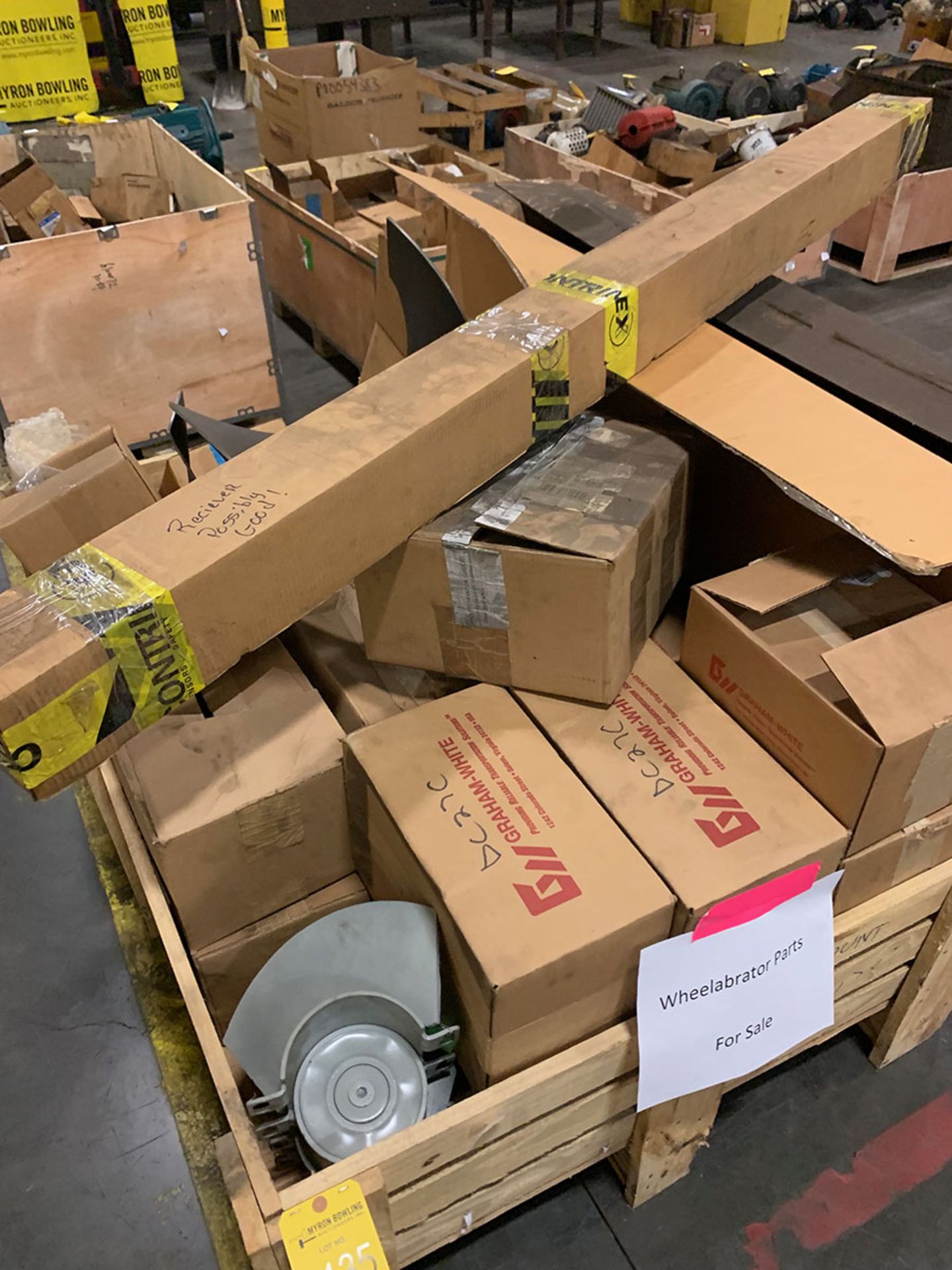 (6) BOXES OF WHEELABRATOR PARTS