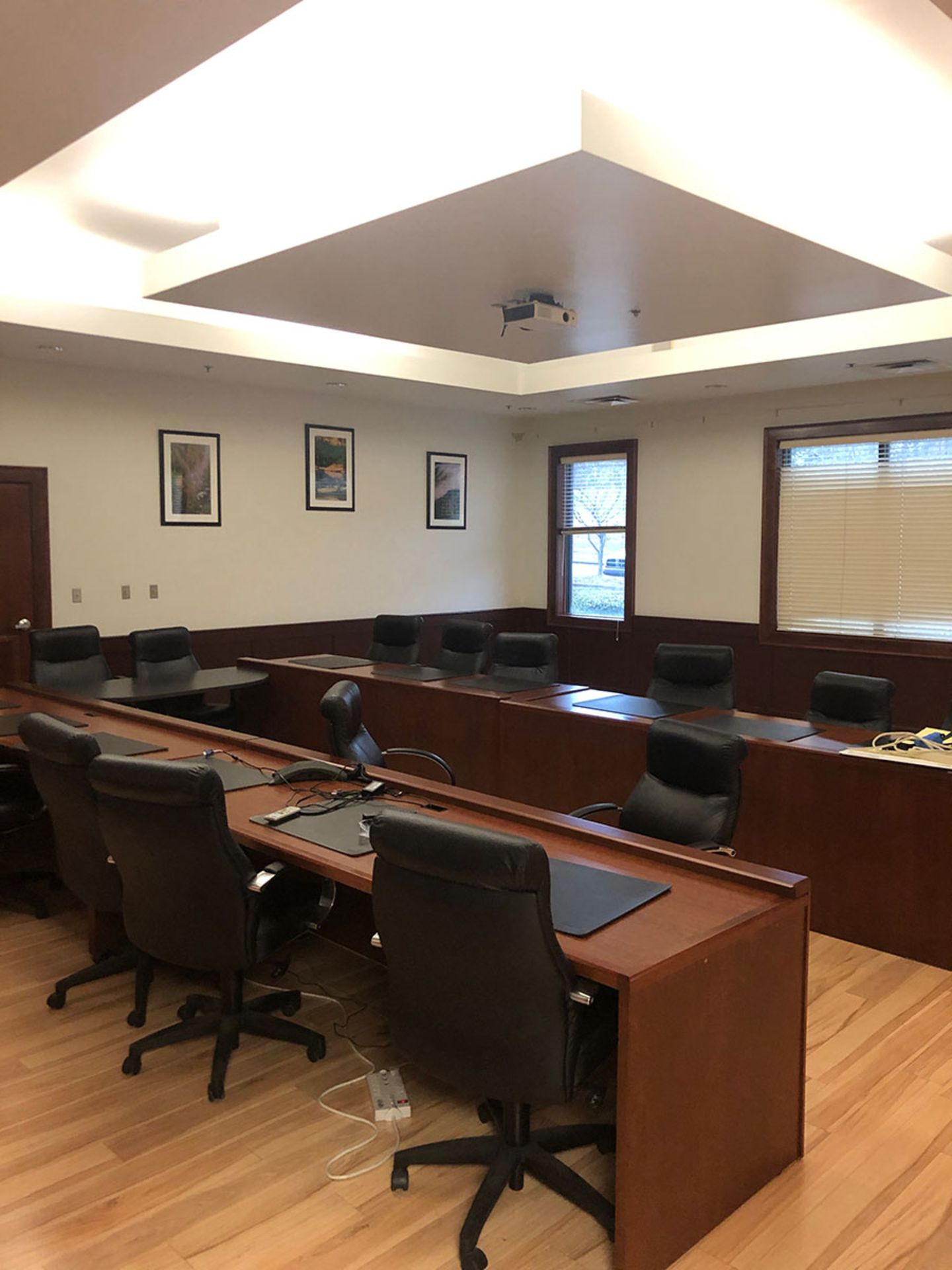 CONTENTS OF CONFERENCE ROOM; CONFERENCE TABLE & (15) CHAIRS