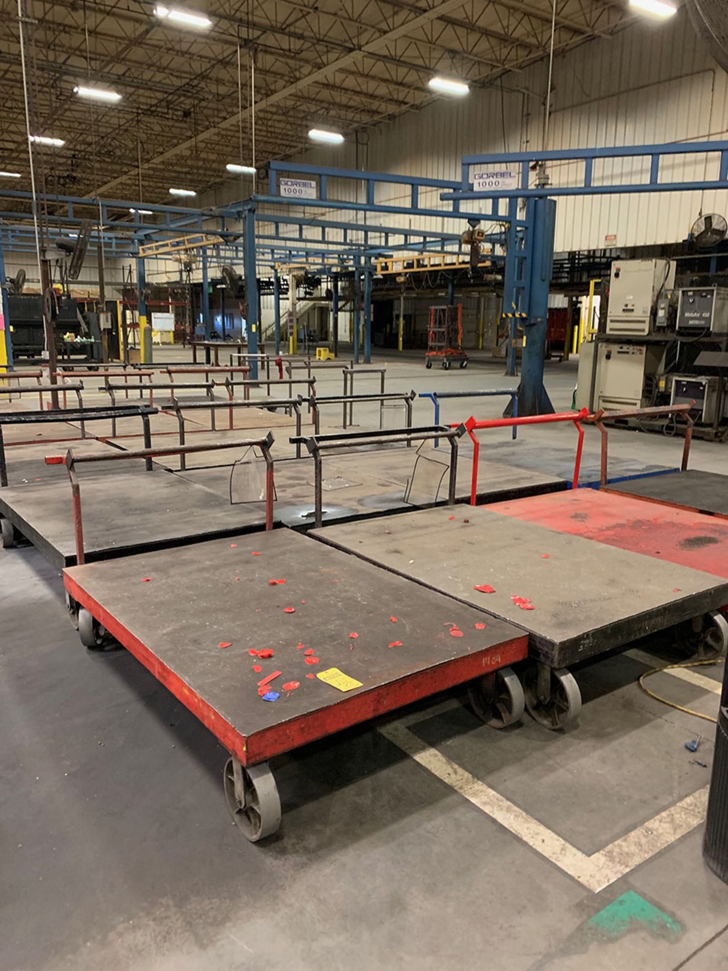 (21) 3' X 5' STEEL SHOP CARTS