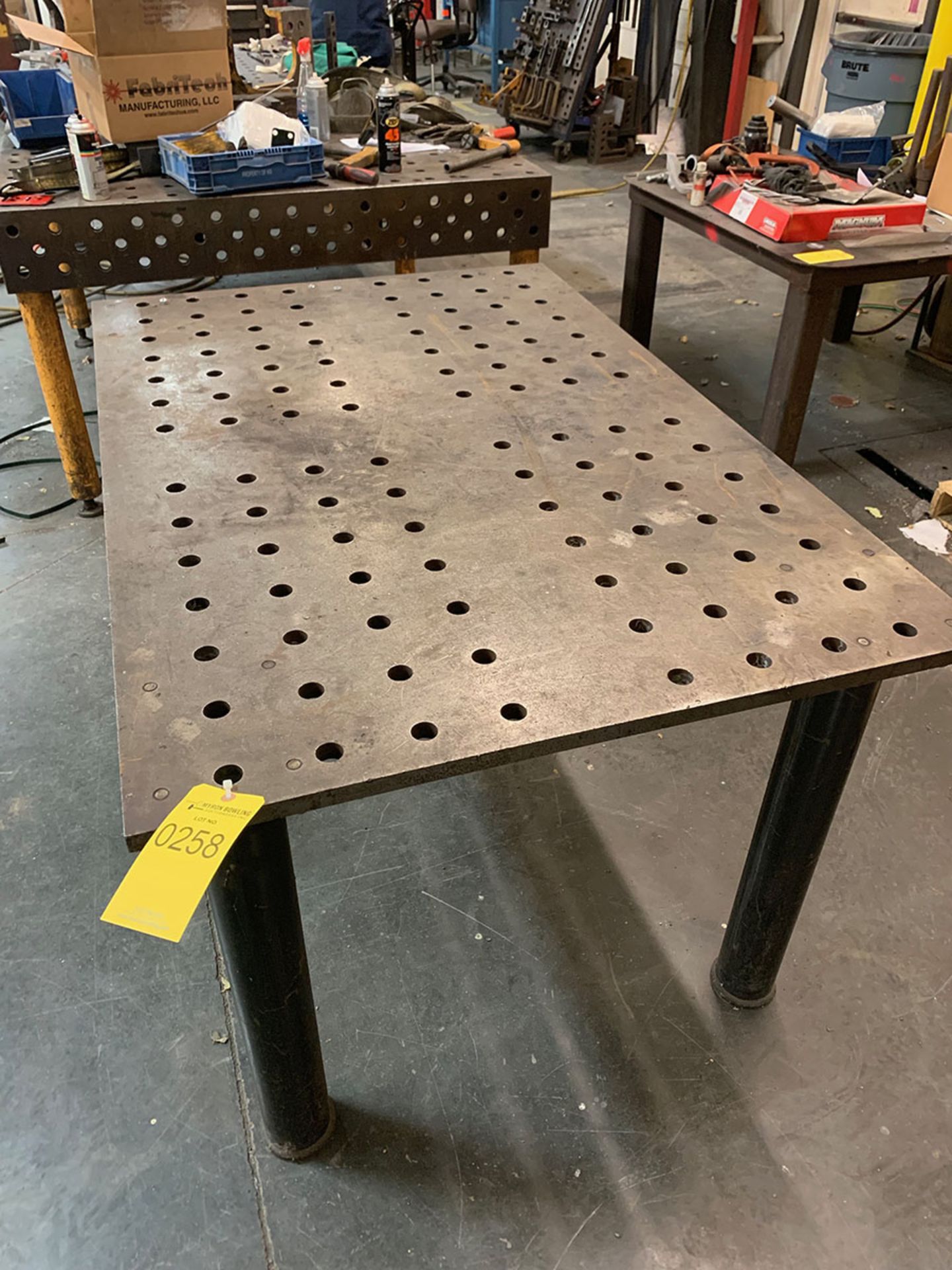 59'' X 39'' STEEL TABLE