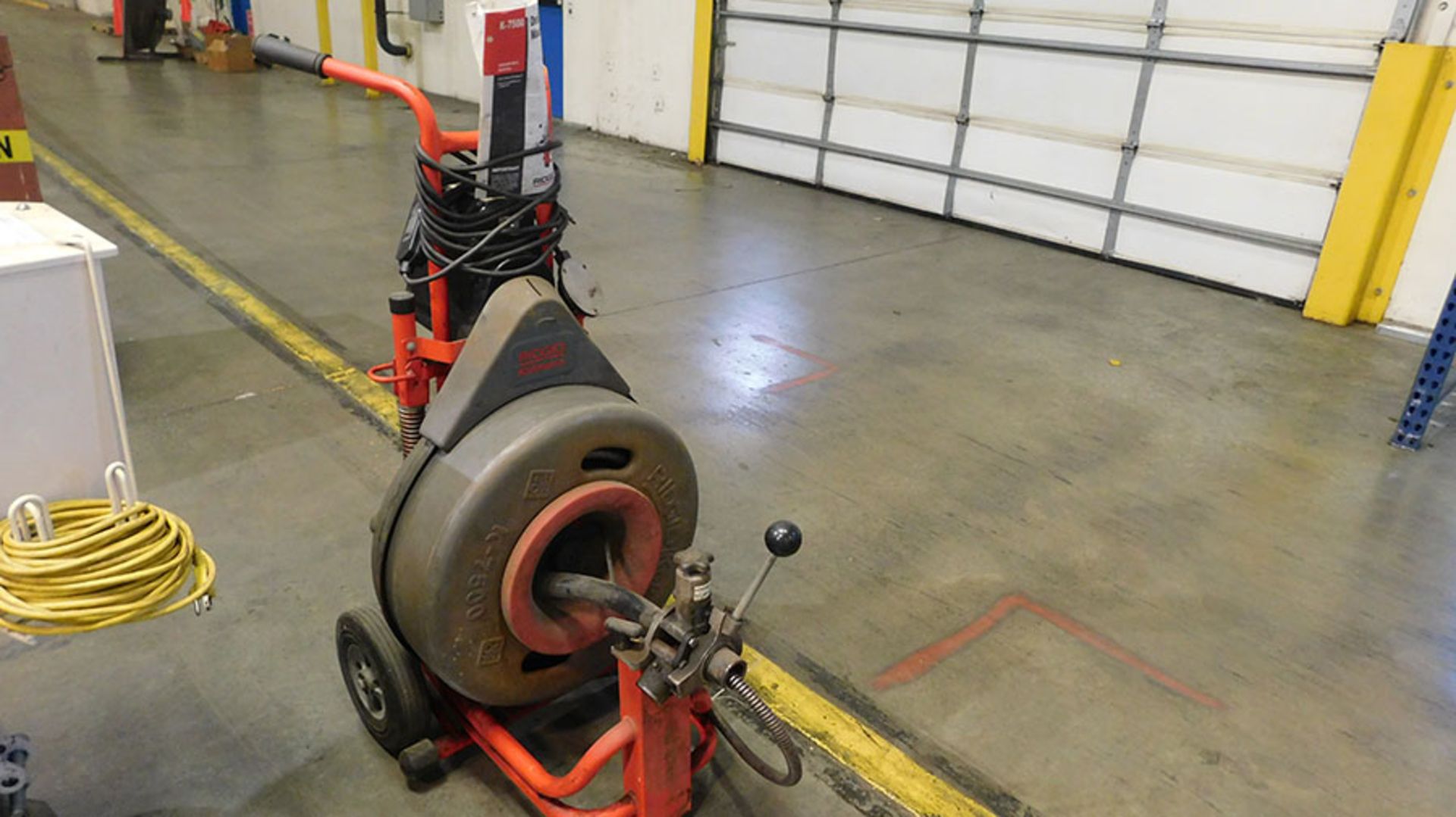 RIDGID KOOMAN K-7500 DRAIN CLEANING MACHINE