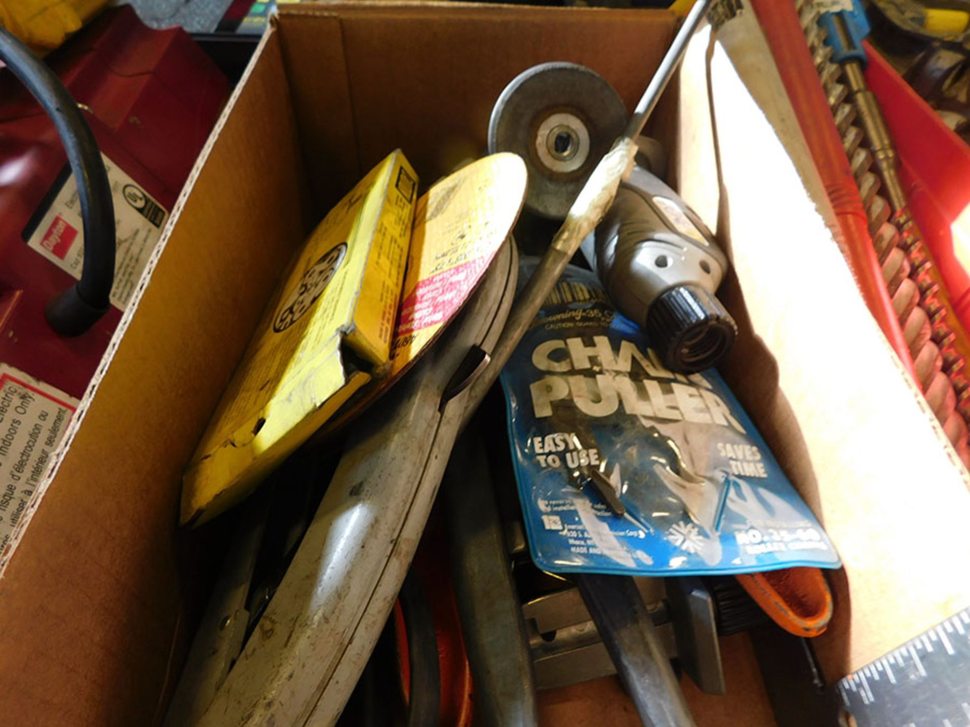 BOX OF ASSORTED TOOLS