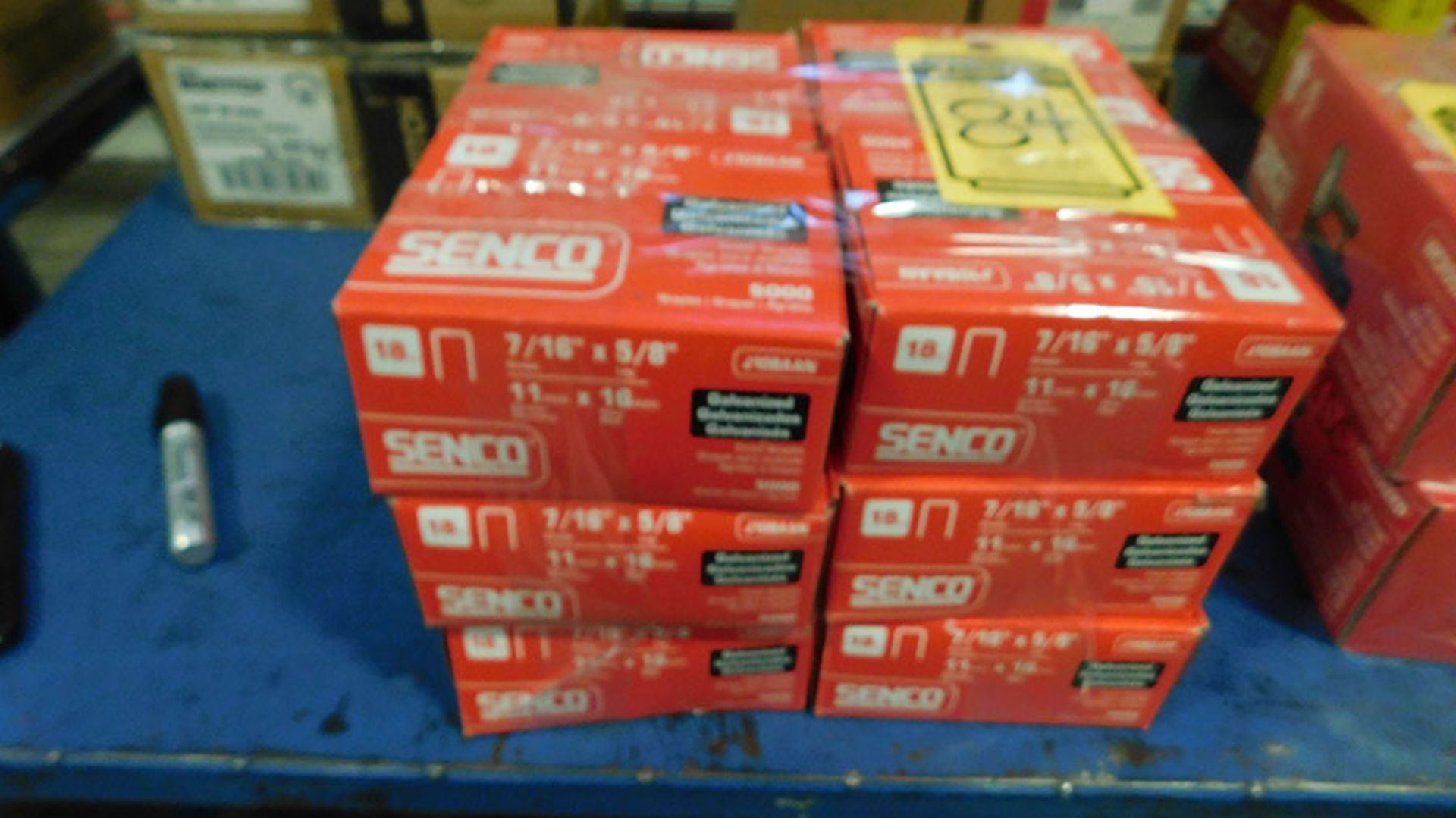 LOT OF (12) BOXES OF SENCO FINISH STAPLES; 18 GAUGES, MODEL J10BAAN