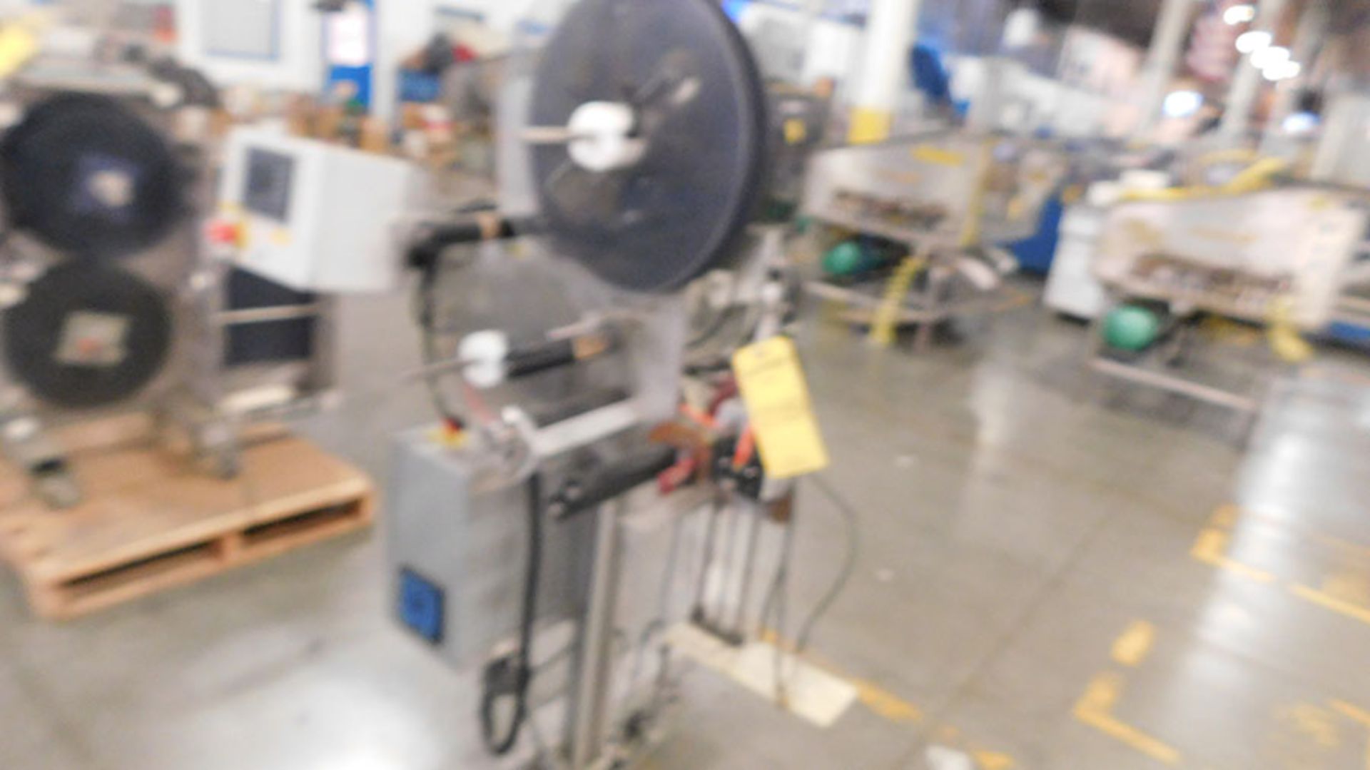 WS PACKAGING GROUP AUTOMATED SYSTEM ROLLING LABEL APPLICATOR; MODEL ASD-50-TAMP, S/N JN72988-2