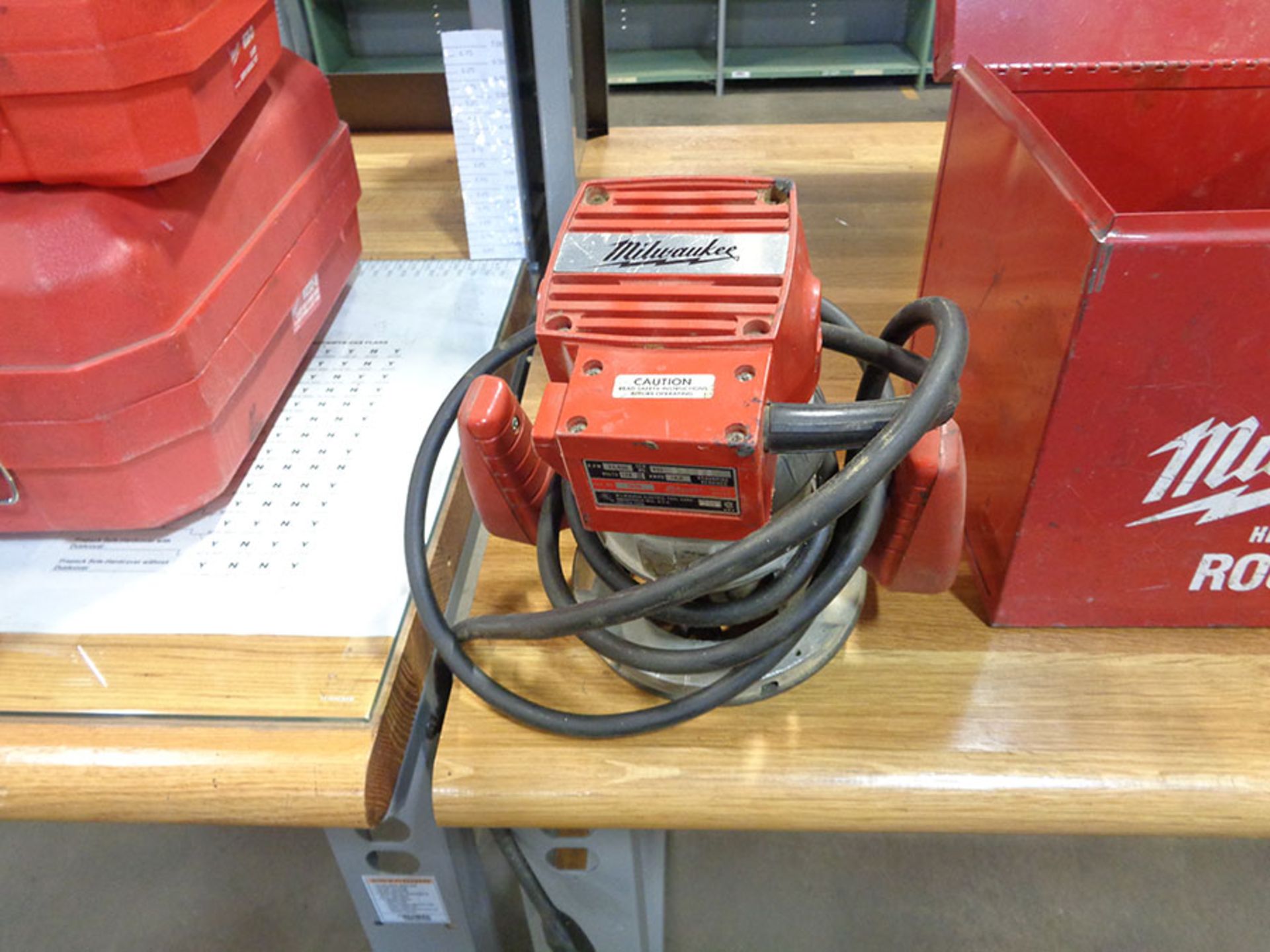 MILWAUKEE HD ROUTER; 23,000 RPM, S/N 27186 - Image 2 of 2