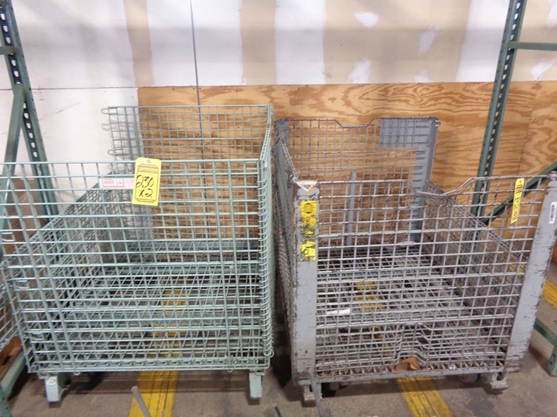 (2) DROP-SIDE WIRE BASKETS; 48'' X 40' - Image 2 of 2