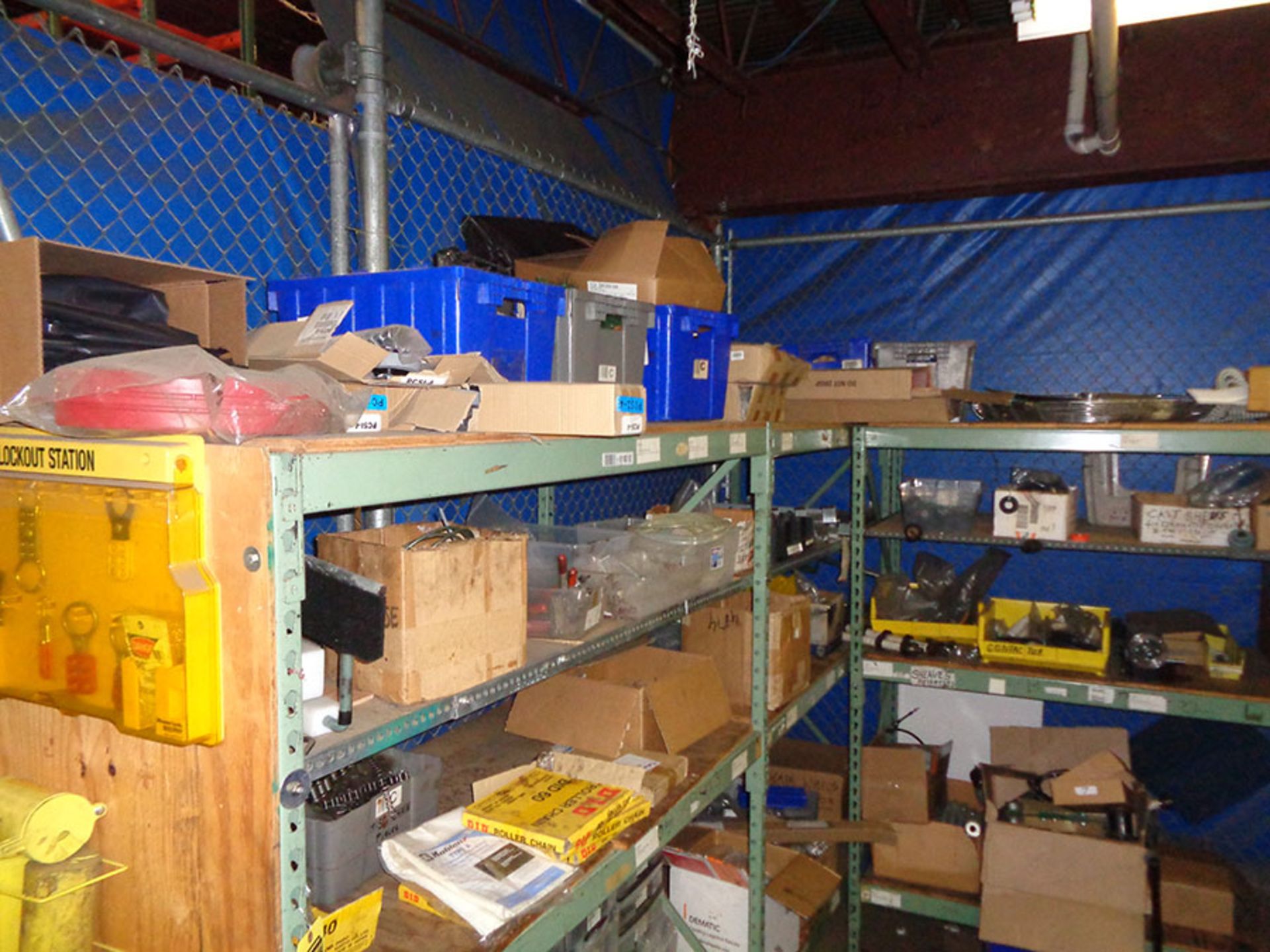 (3) SECTIONS OF ASSORTED PALLET RACK WITH CONTENT; PLANT SUPPORT EQUIPMENT - Image 8 of 8