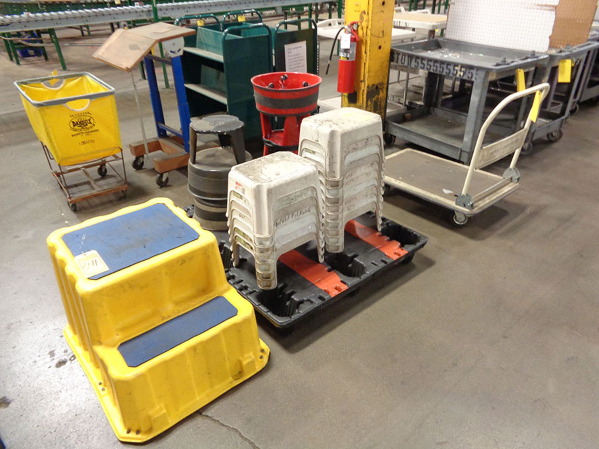 ASSORTED STEP STOOLS & UTILITY CART - Image 2 of 2