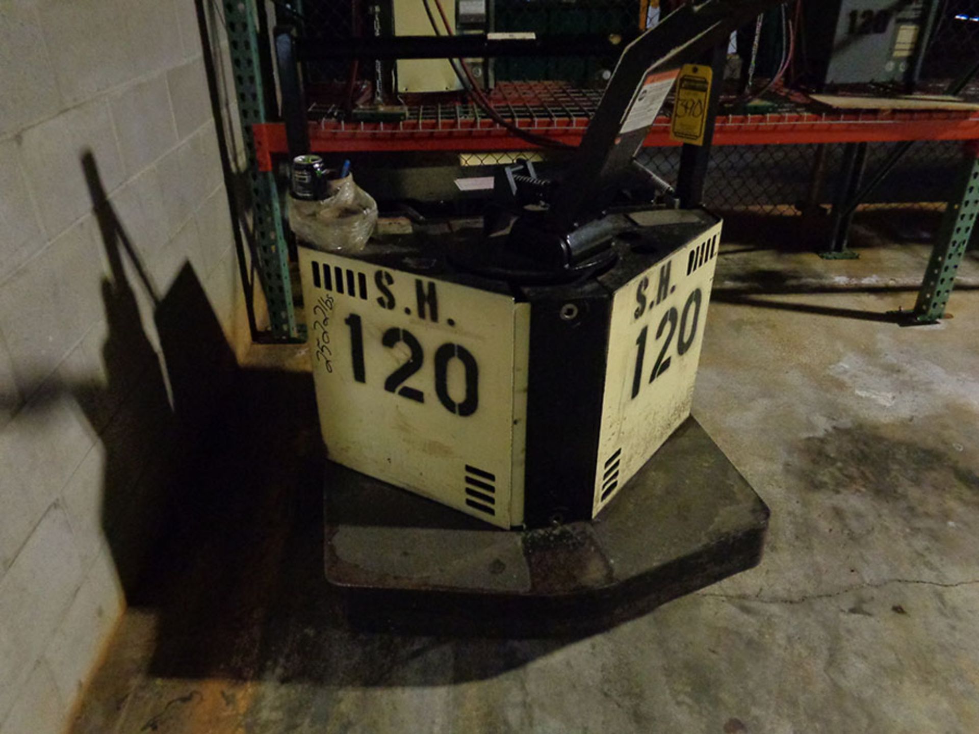 CROWN 6,000 LB. CAPACITY WALKIE/RIDER ELECTRIC PALLET TRUCK; 24V, S/N W64889 - Image 2 of 2