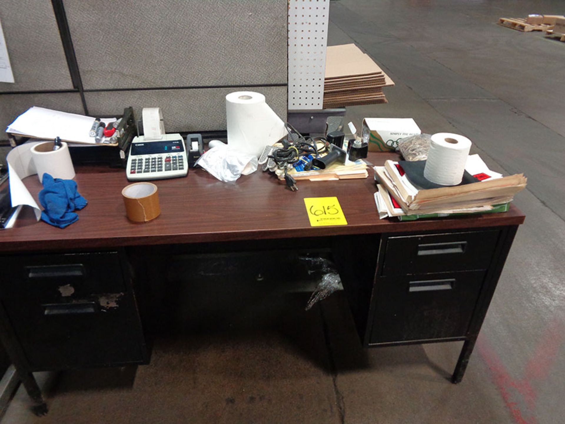 WORK AREA; (3) DESKS, ZEBRA 140XI III LABELER, (2) PRINTERS, AND PCS - Image 5 of 5