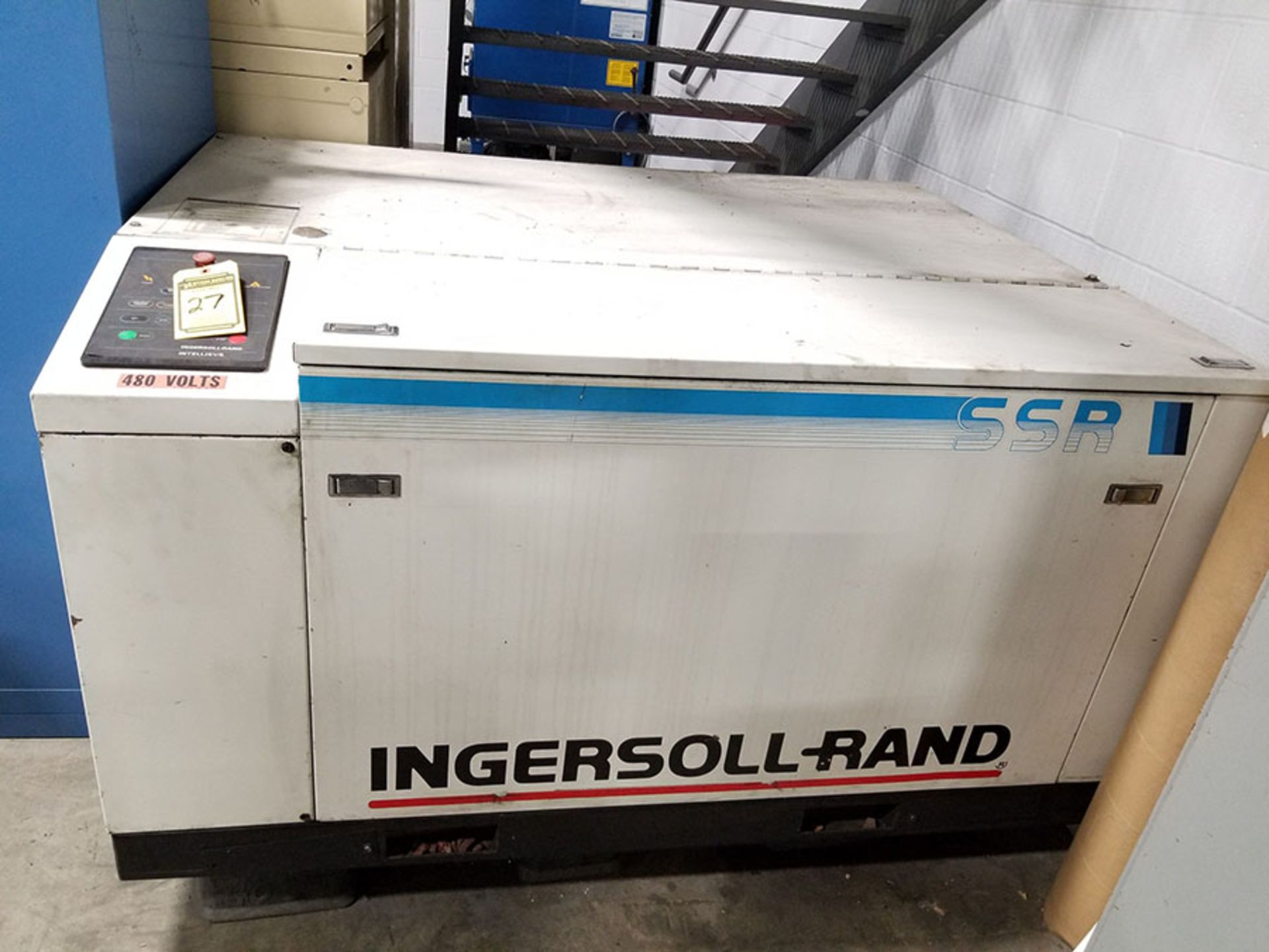 INGERSOLL RAND SSR ROTARY SCREW AIR COMPRESSOR, MODEL SSR-CP30U, 125 PSIG, INTELLISYS CONTROL, 30 - Image 2 of 7