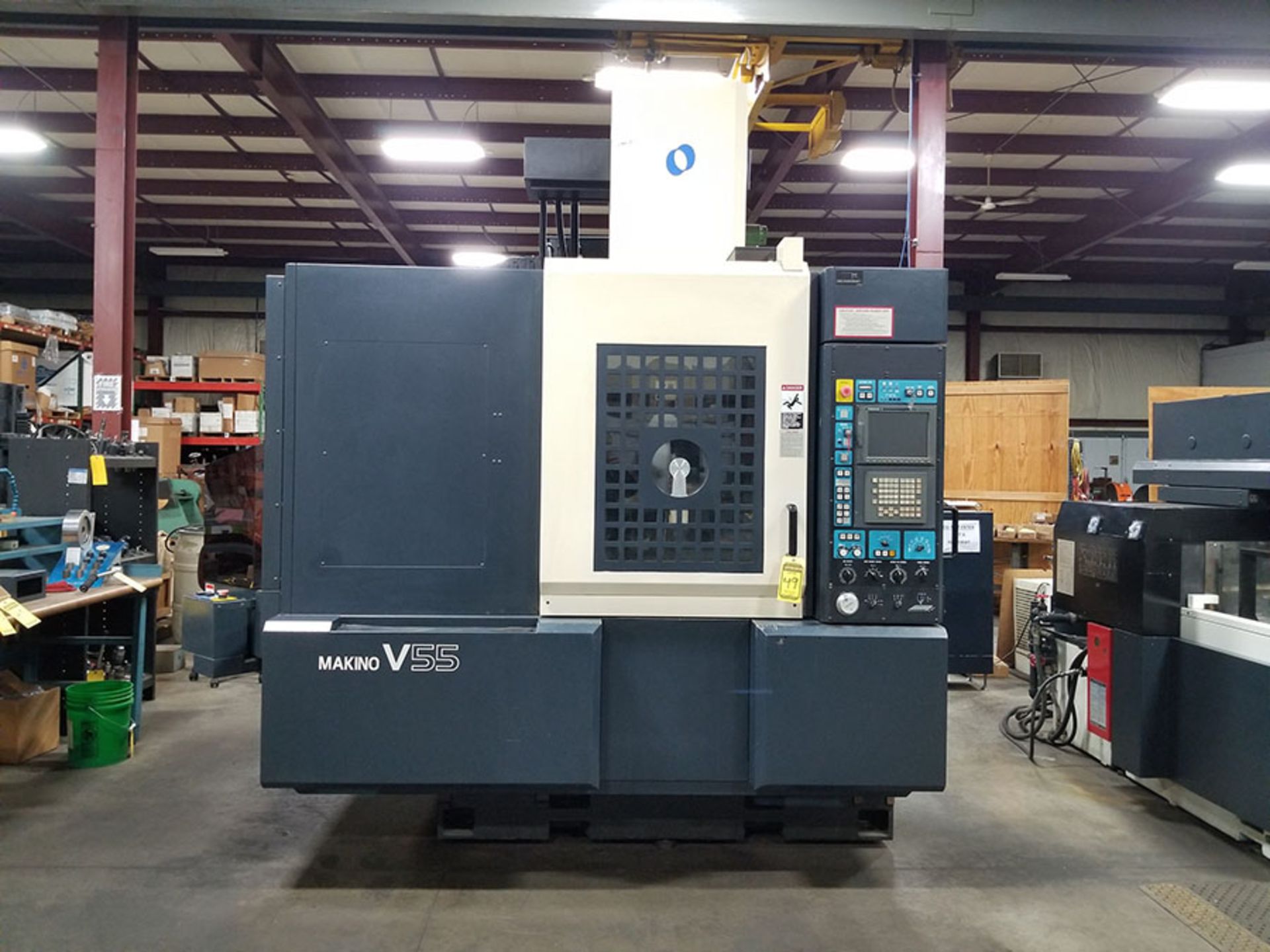 2000 MAKINO UHS CNC VERTICAL MACHINING CENTER, MODEL V55, MAKINO PRO 3 DRO CNC CONTROL (1 MM PULSE - Image 2 of 20