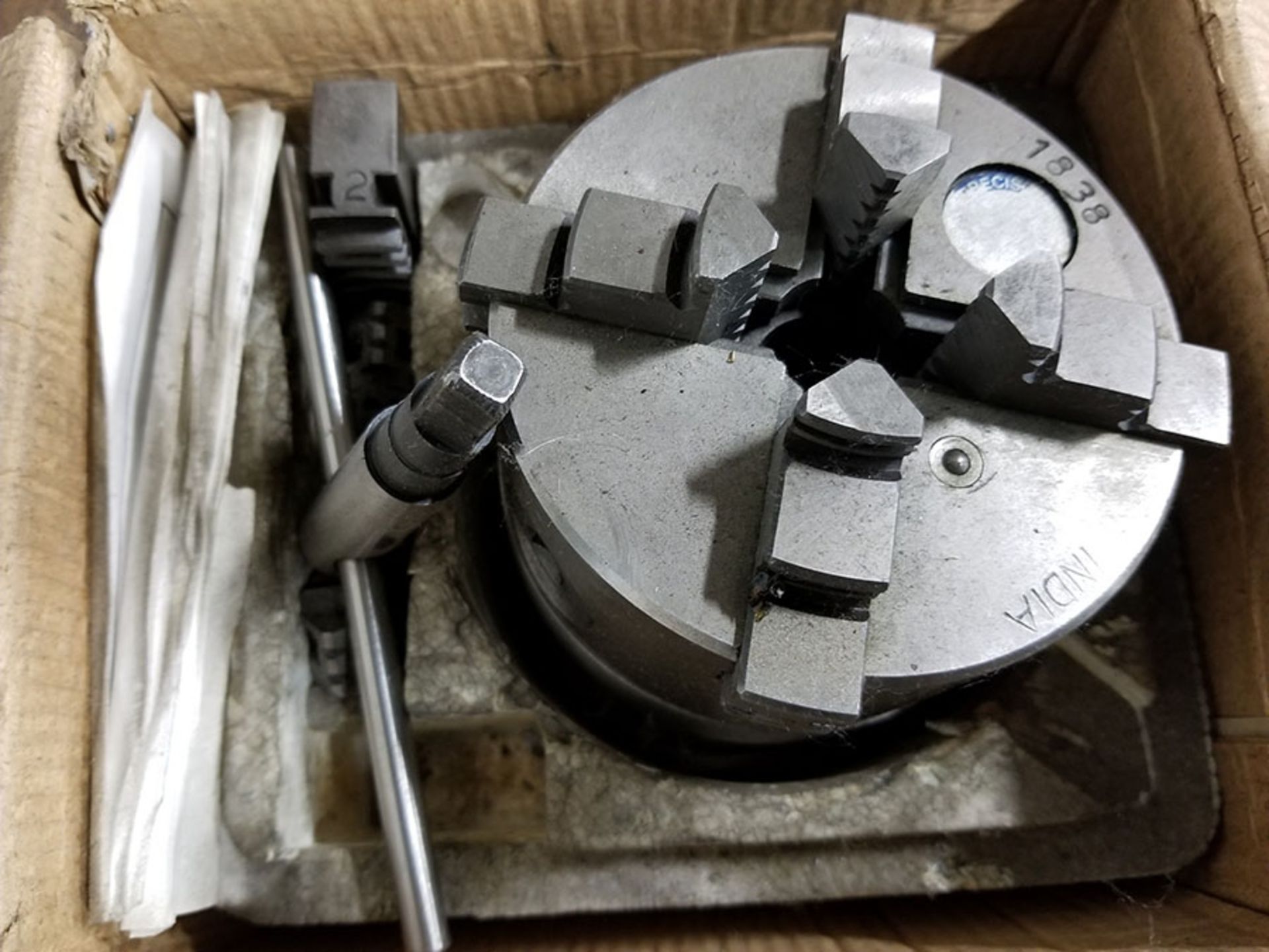 (1) 4'' 4 JAW CHUCK & (1) 4'' 3 JAW CHUCK - Image 5 of 6