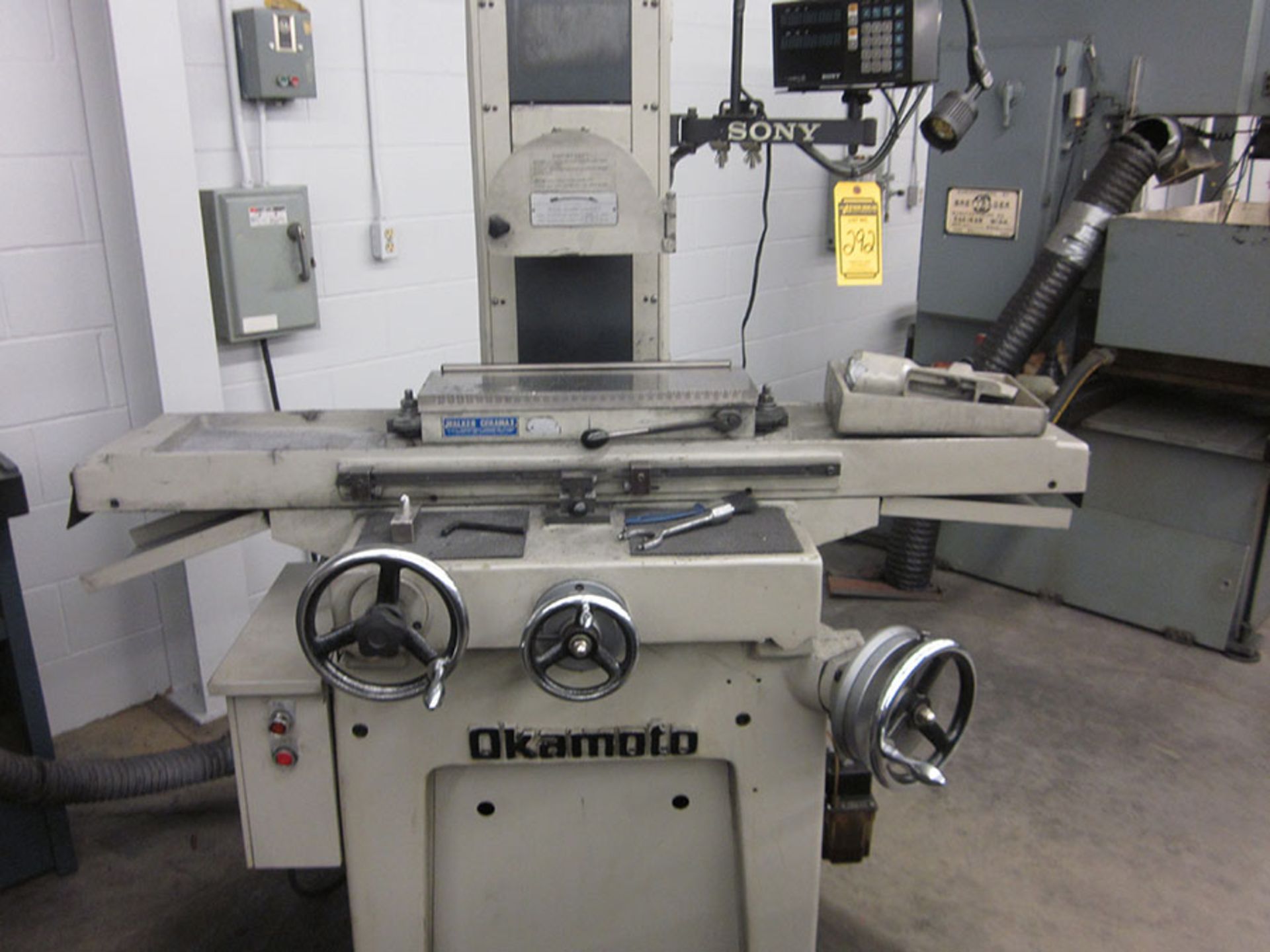 OKAMOTO PRECISION SURFACE GRINDER, MODEL LINEAR 6-18, SONY DRO 2 AXIS CONTROL, 18'' X 6'' WALKER - Image 2 of 6