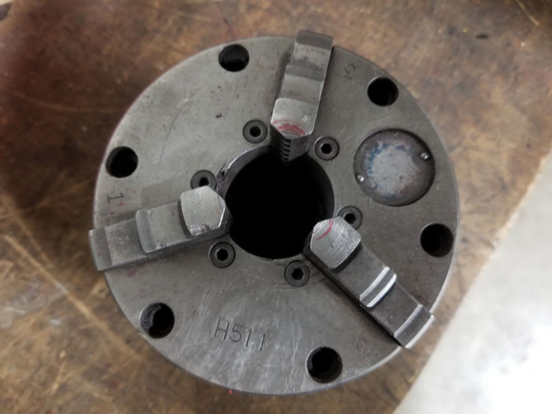 (1) 4'' 4 JAW CHUCK & (1) 4'' 3 JAW CHUCK - Image 3 of 6
