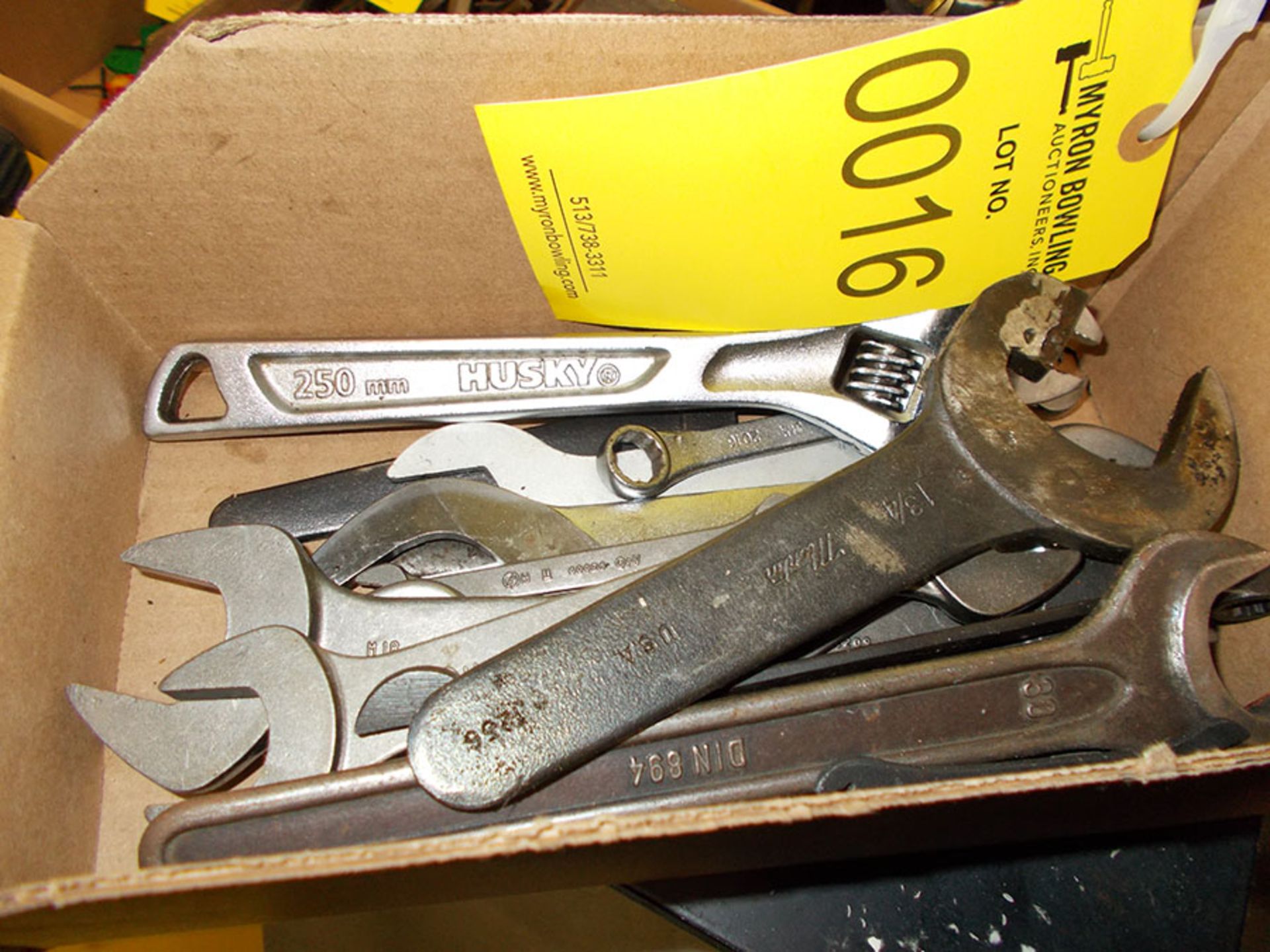 BOX OF WRENCHES