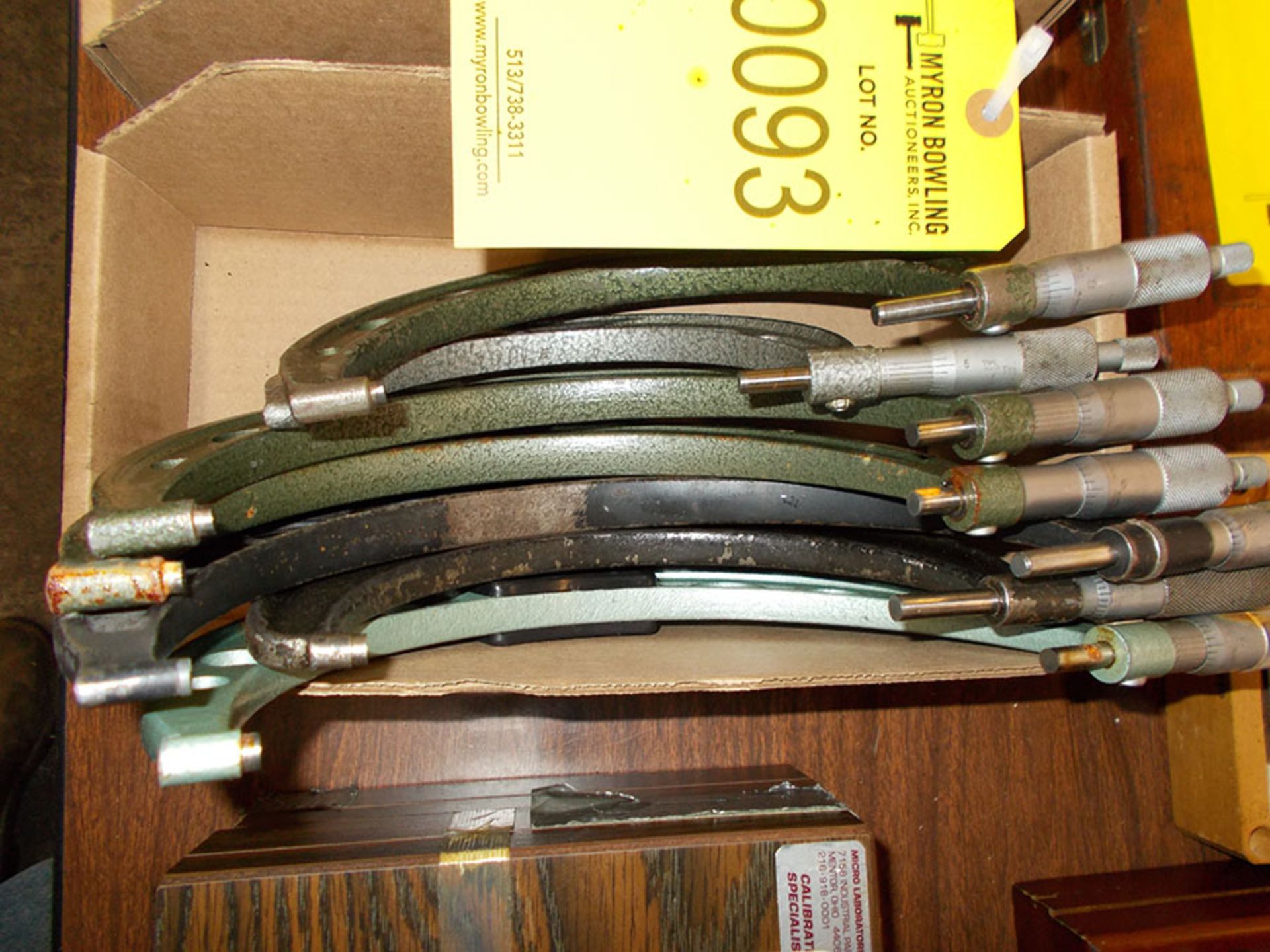 BOX OF 8''-4'' MICROMETERS