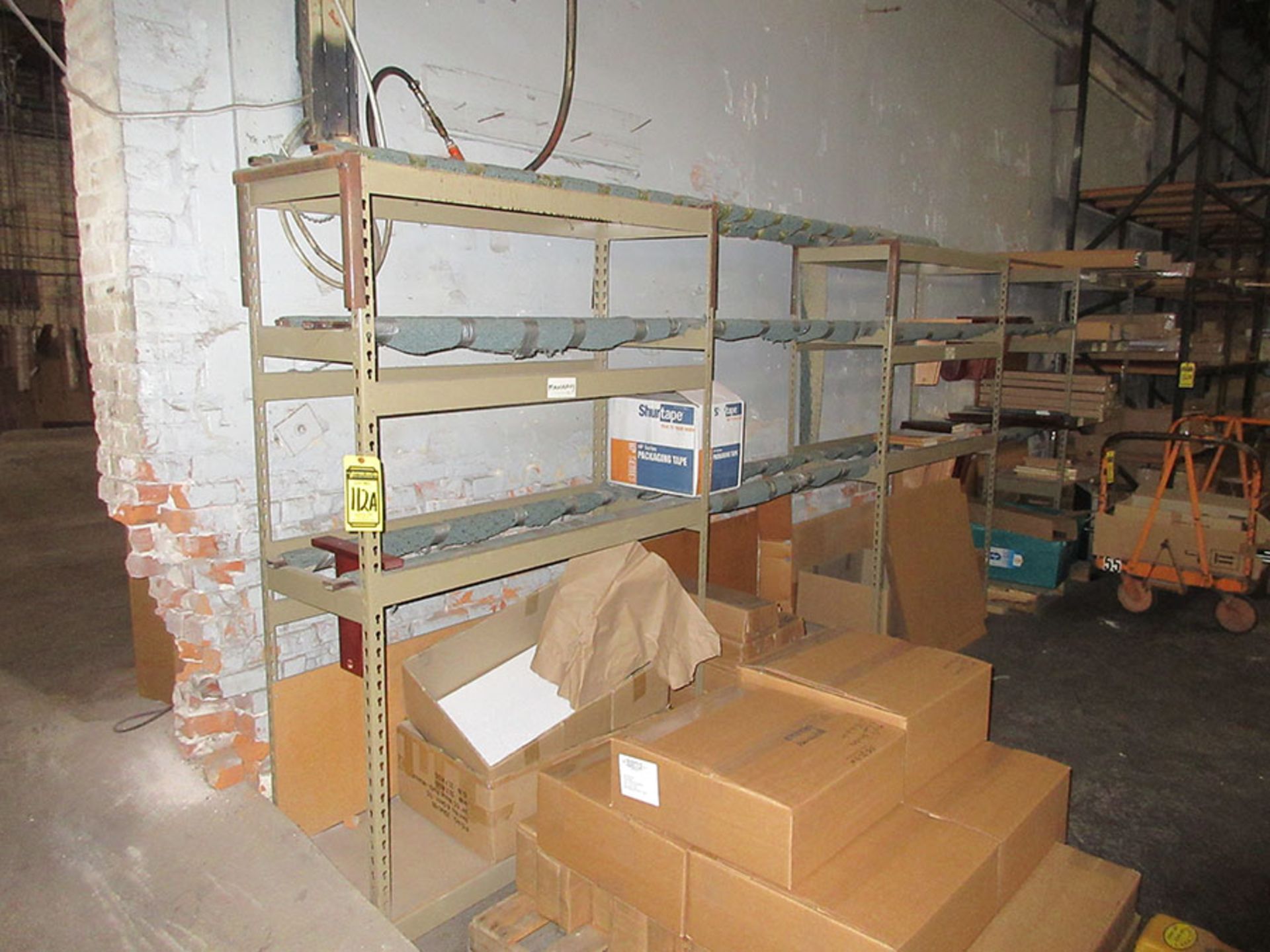 (5) SECTIONS OF SHELVING; 18 1/2'' DEEP