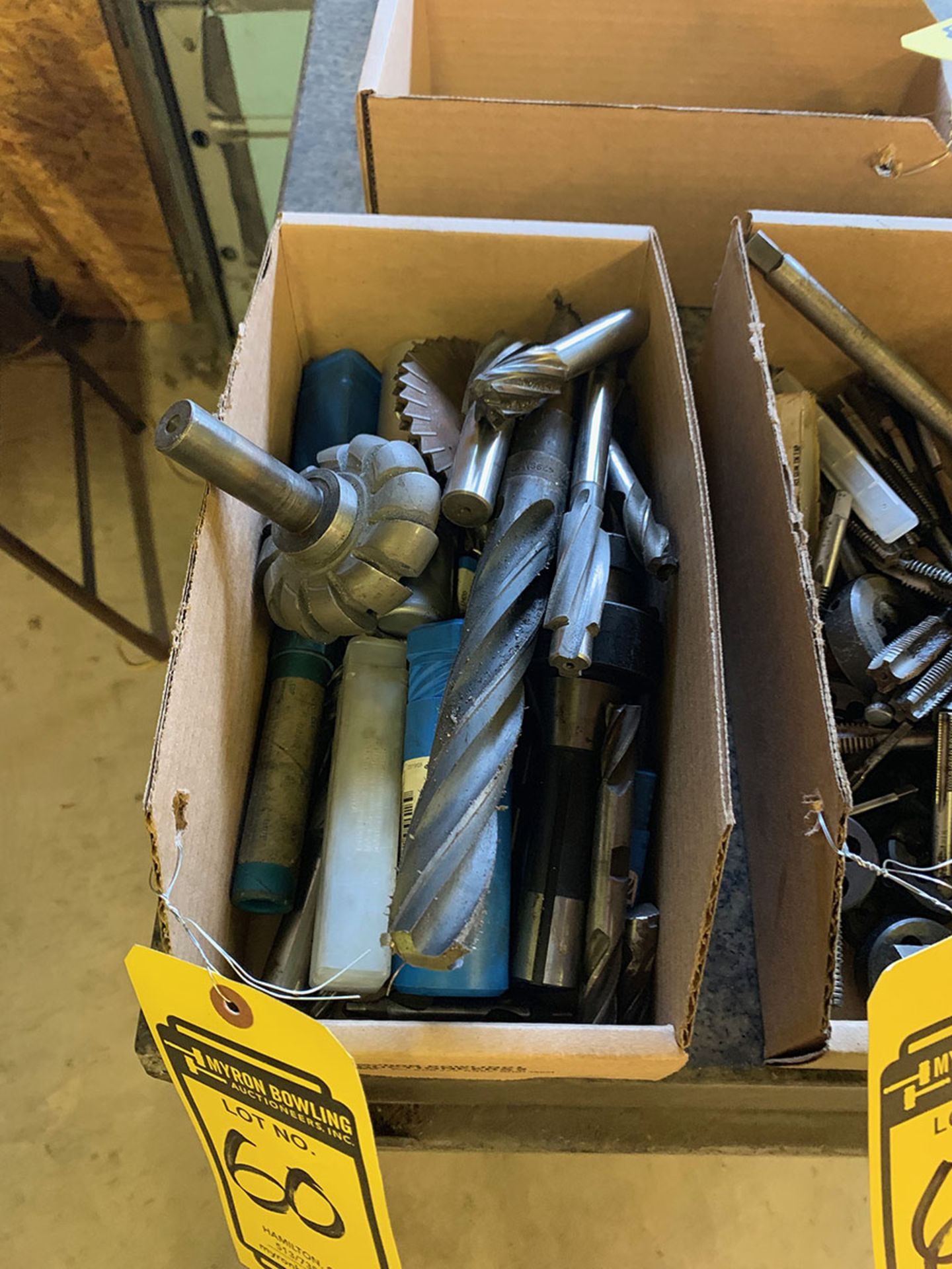 LOT OF ASSORTED END MILLS & TOOLING