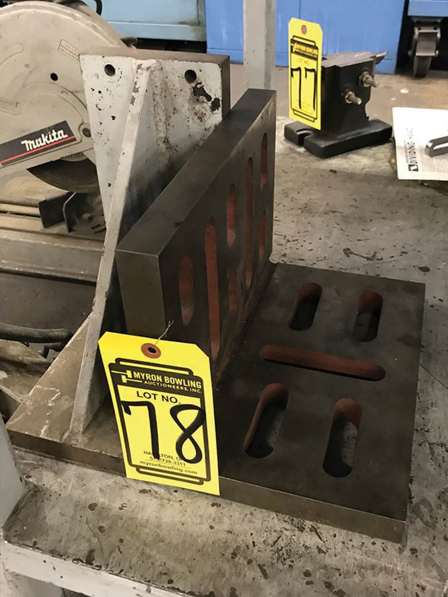 (X2) RIGHT ANGLE PLATES, (1) 5'' X 11'' & (1) 12'' X 9''