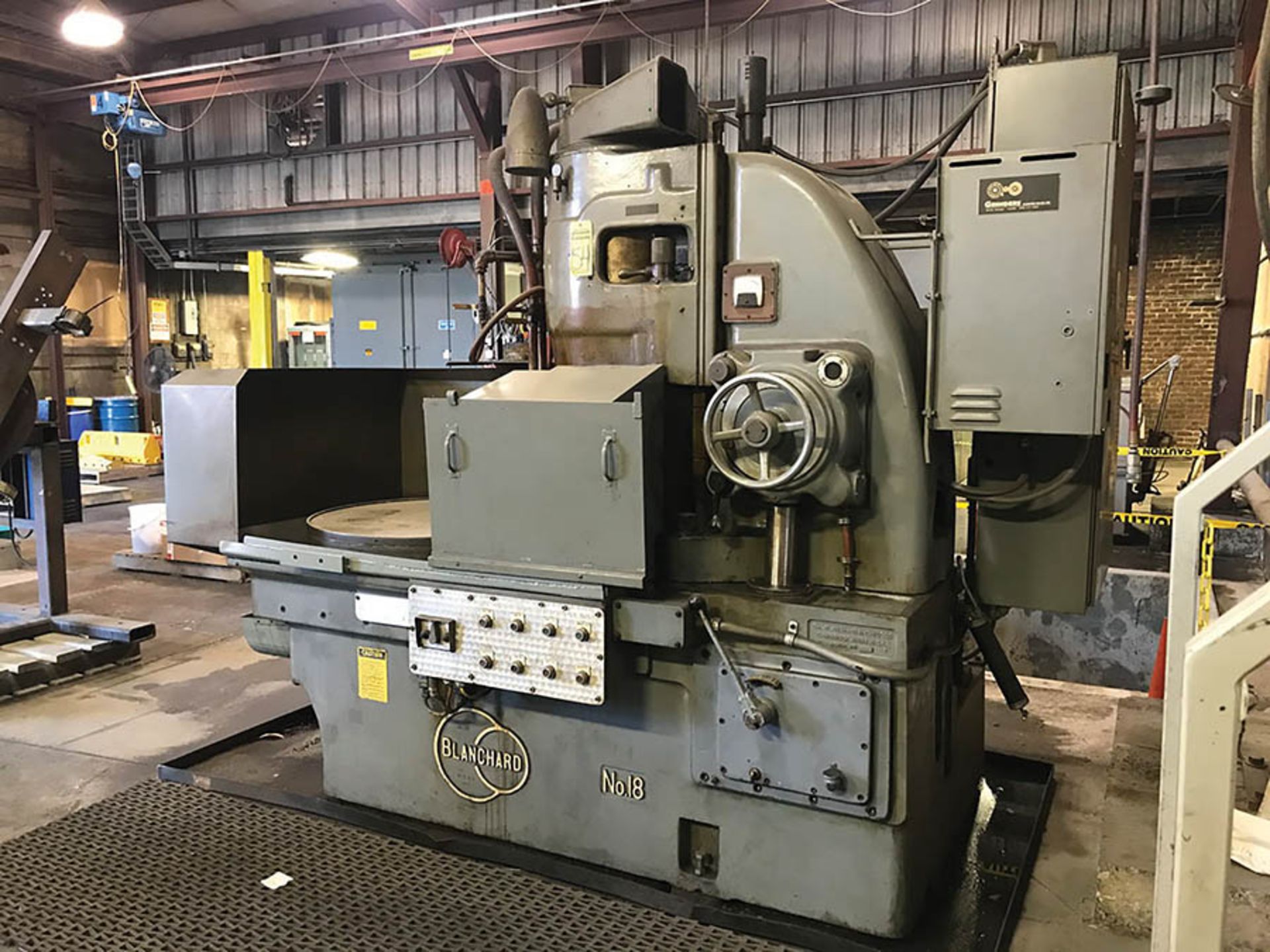 BLANCHARD 18'' ROTARY SURFACE GRINDER, MODEL NO. 18, 36'' ELECTROMAGNETIC CHUCK, 720 MAX WHEEL - Image 3 of 7