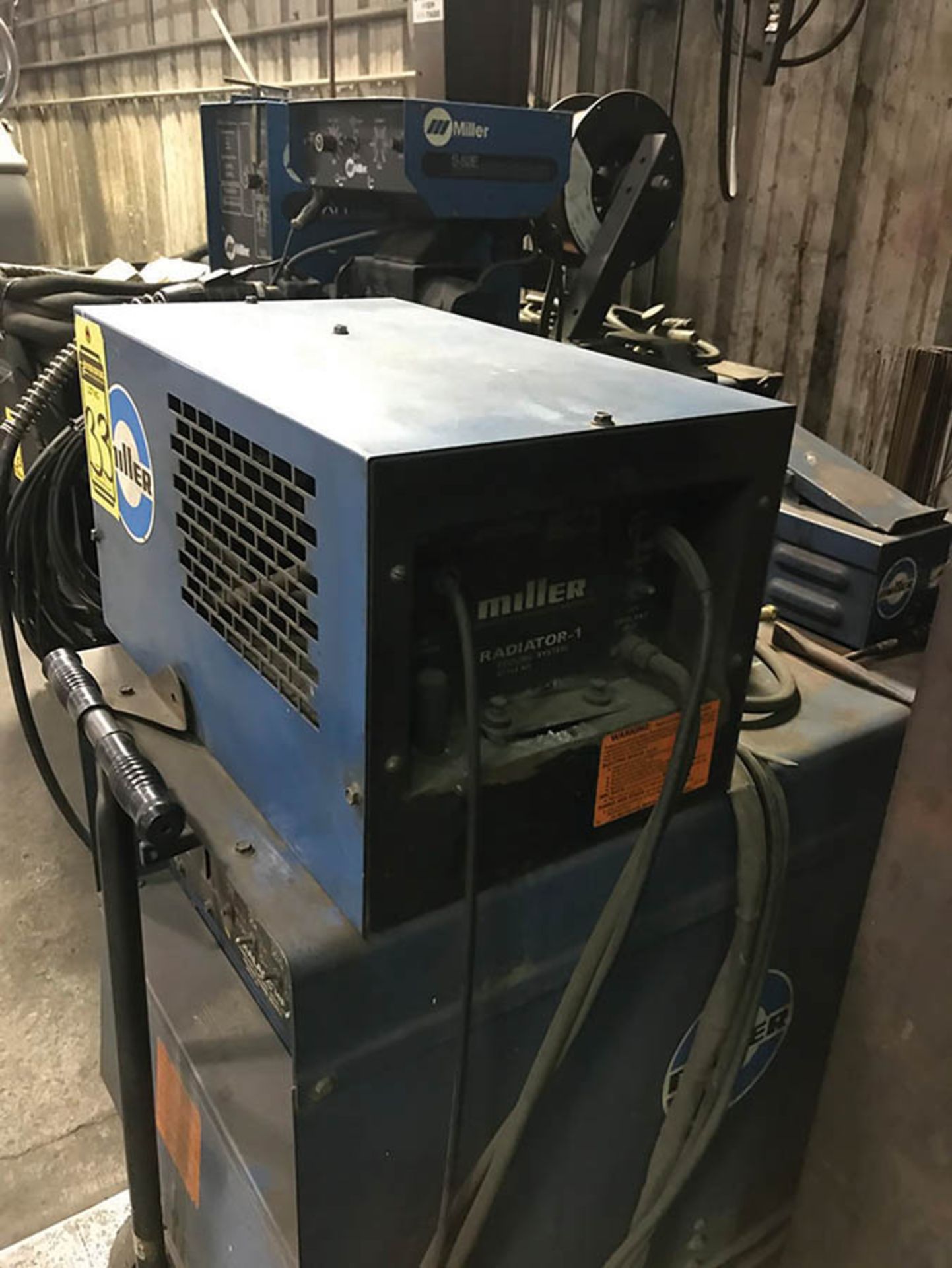 MILLER CC AC/DC ARC WELDER, MODEL DIALARC HF, S/N JF879507, OUTPUT: 125-250A, 10-310 AC/DC GTAW - Image 6 of 7