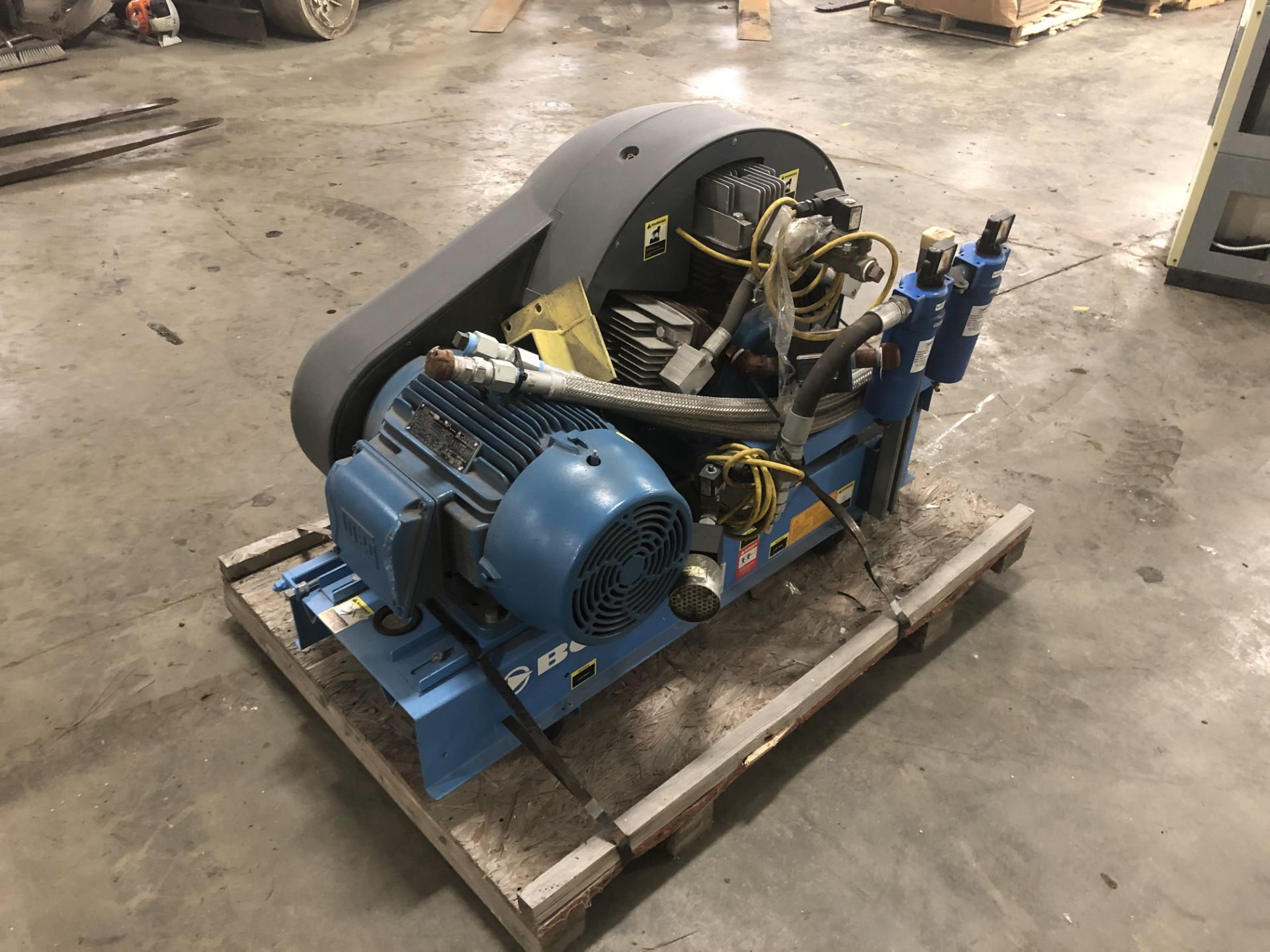 2013 BOGE Air Compressor, Model: SRHV 420 –10, Motor power: 15 KW￼, CFM: 162, pressure PSIG: 600