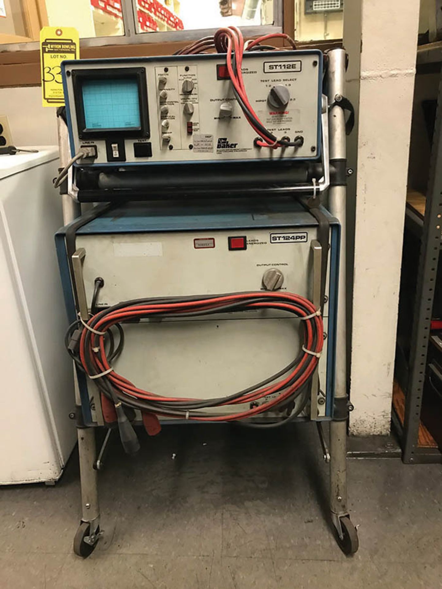 BAKER DC HIPOT & SURGE TESTER, MODEL ST112E/ST124PP, S/N ST112E/ST124PP, 24KV, 120V - Image 3 of 6